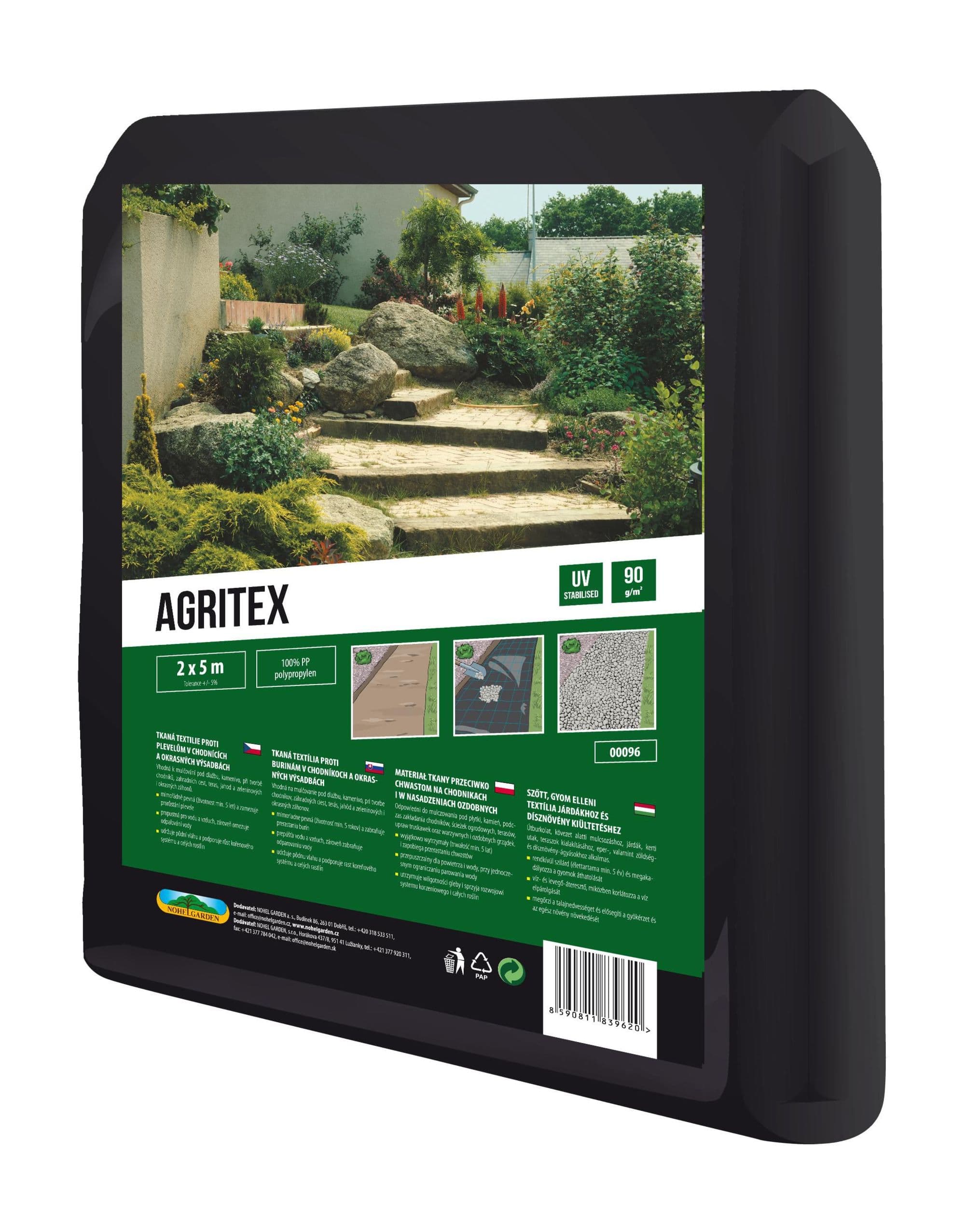 Textilie AGRITEX mulčovací tkaná černá 2x5m 90g