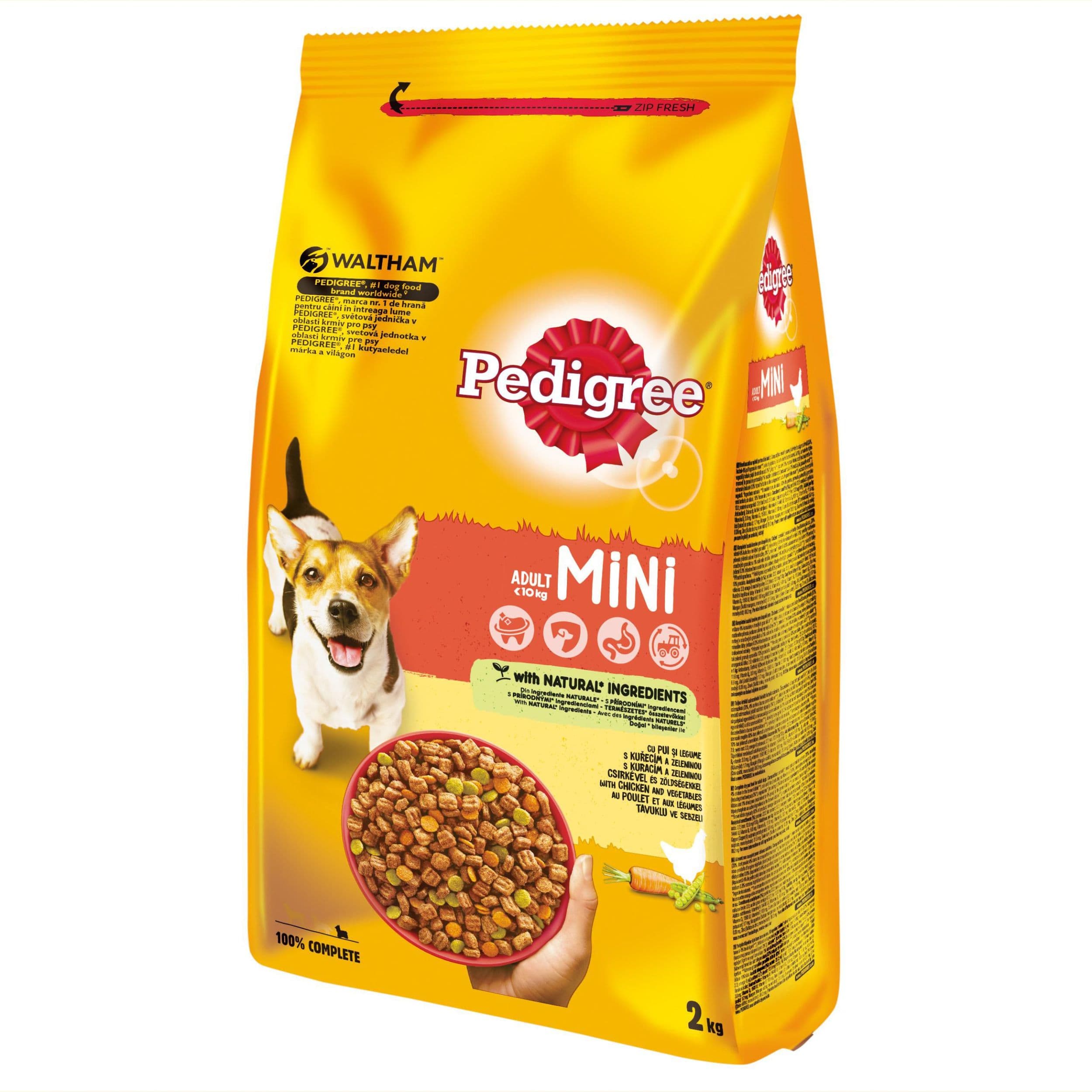 Pedigree Adult Mini Granule s drůbežím masem, zeleninou a rýží 2 kg
