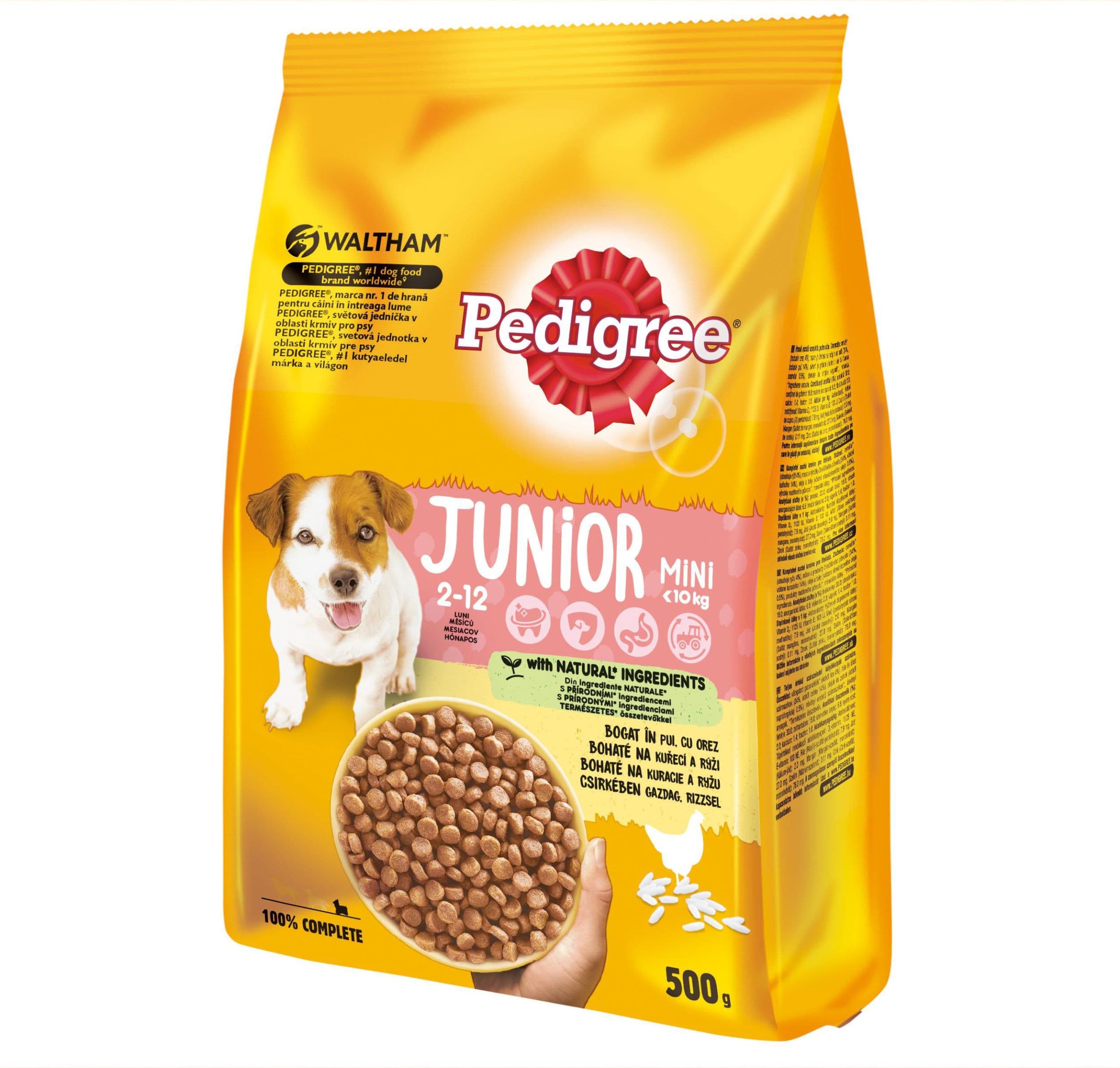 Pedigree granule Junior Mini s kuřecím a rýží 500 g