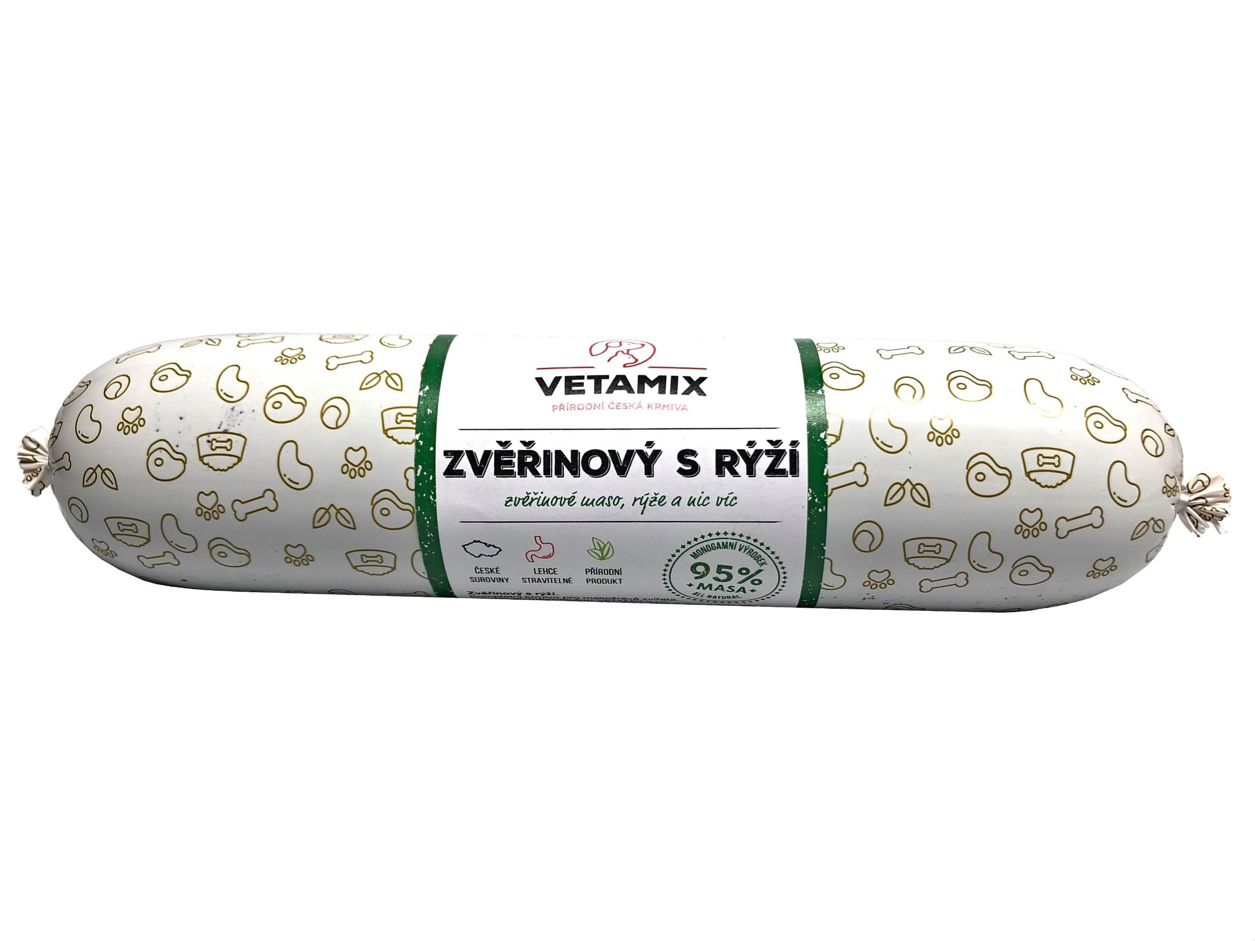 Vetamix Zvěřinový salám s rýží 850 g