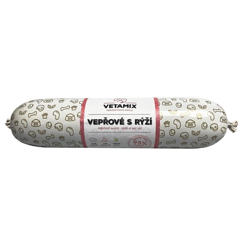 Vetamix salám vepřový s rýží 850g