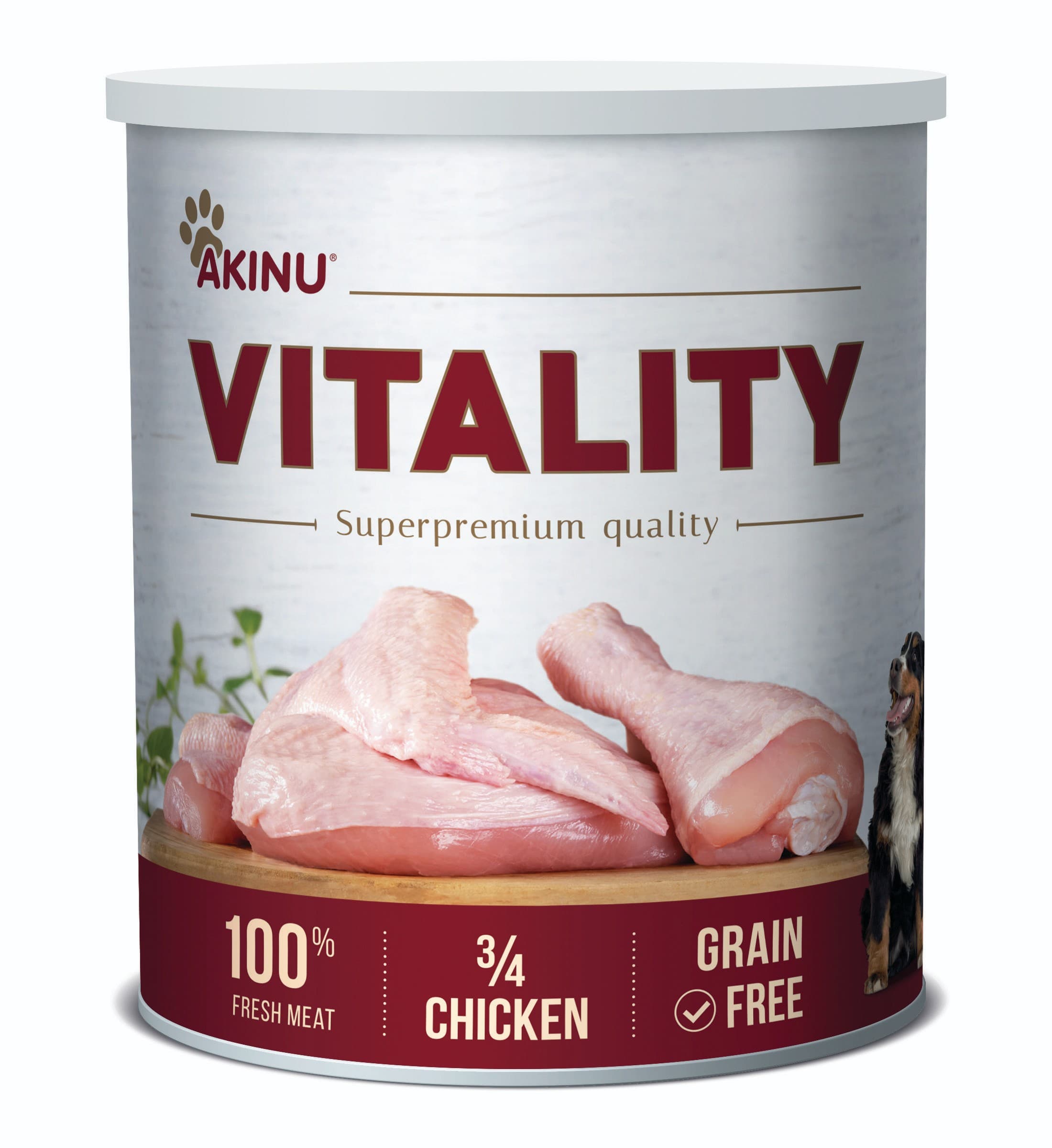 AK VITALITY 3/4 kuřete pro psy 800g