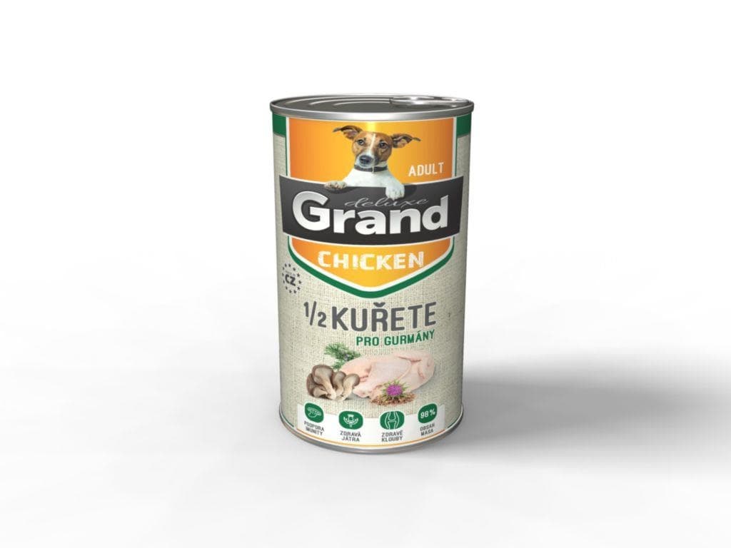 Grand 100% 1/2 kuřete adult pes 1300g