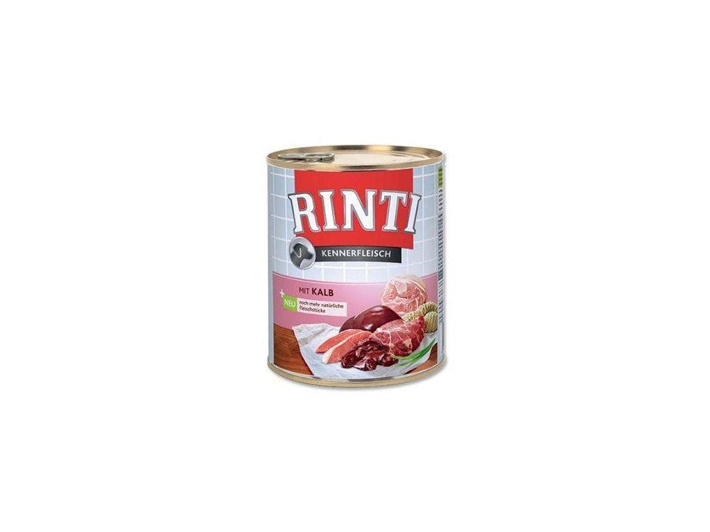 Rinti konzerva pro psy telecí 800 g