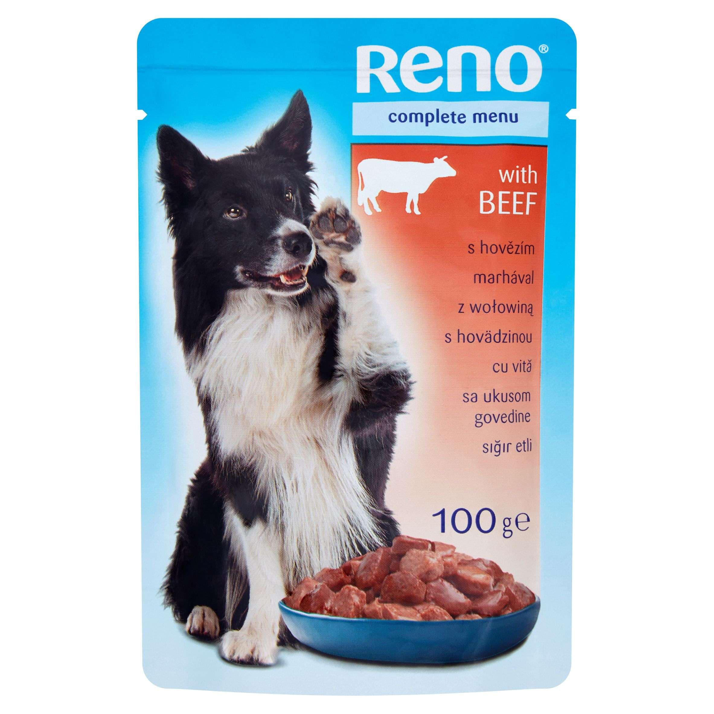Reno Kompletní krmivo pro dospělé psy s hovězím 100 g