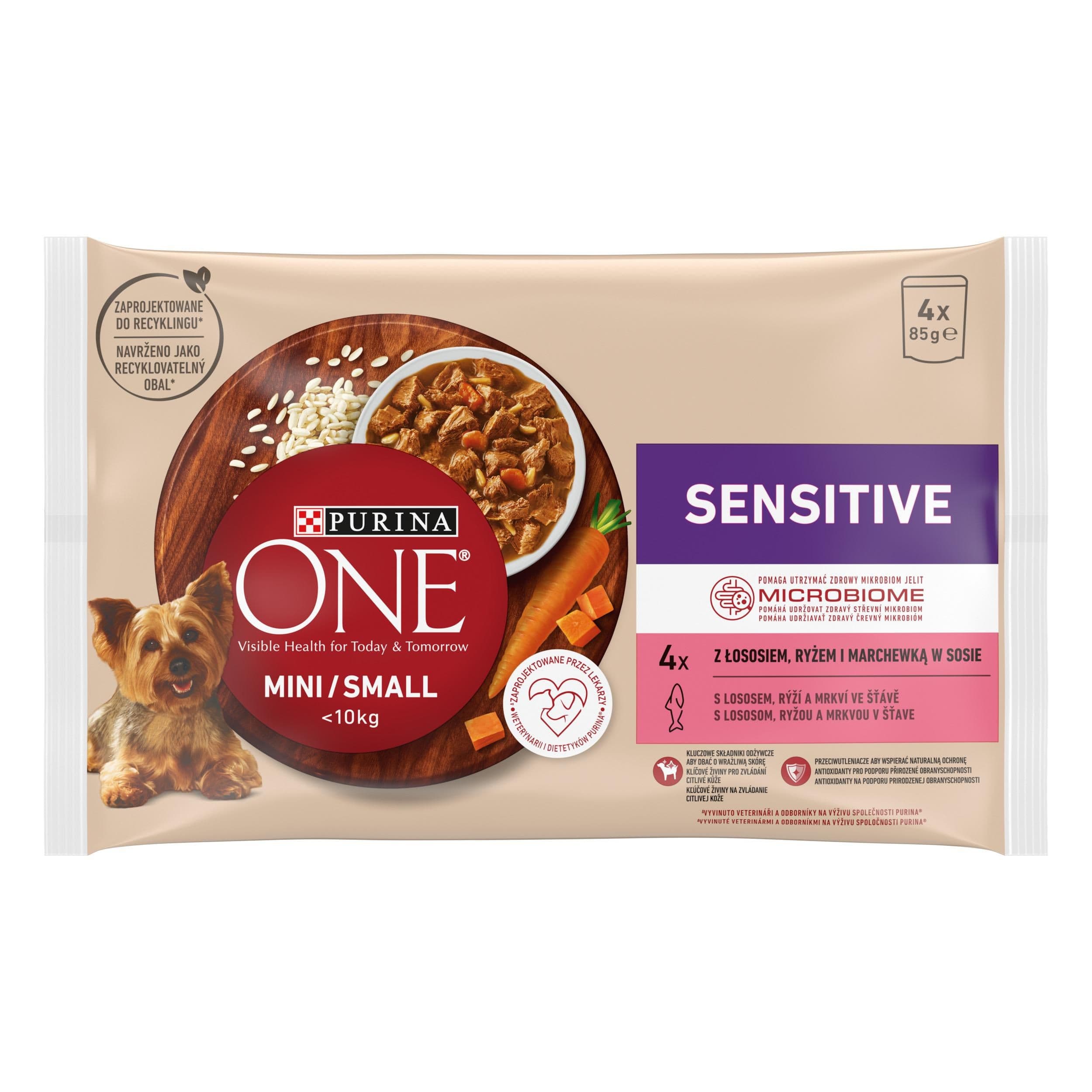 One Mini Sensitive Losos ve šťávě 4 x 85 g