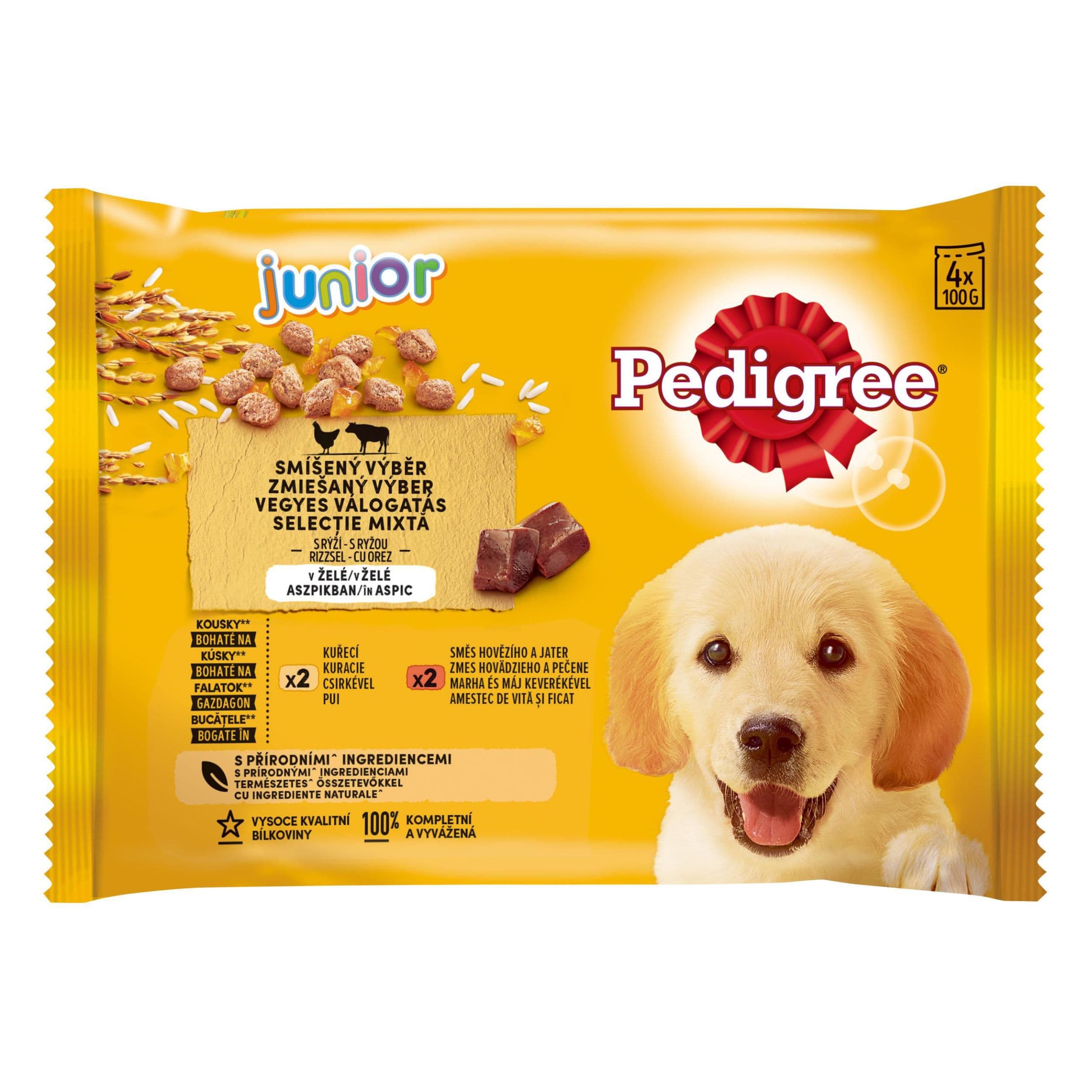 Pedigree Vital Protection Junior 100% kompletní výživa v želé 4x100 g