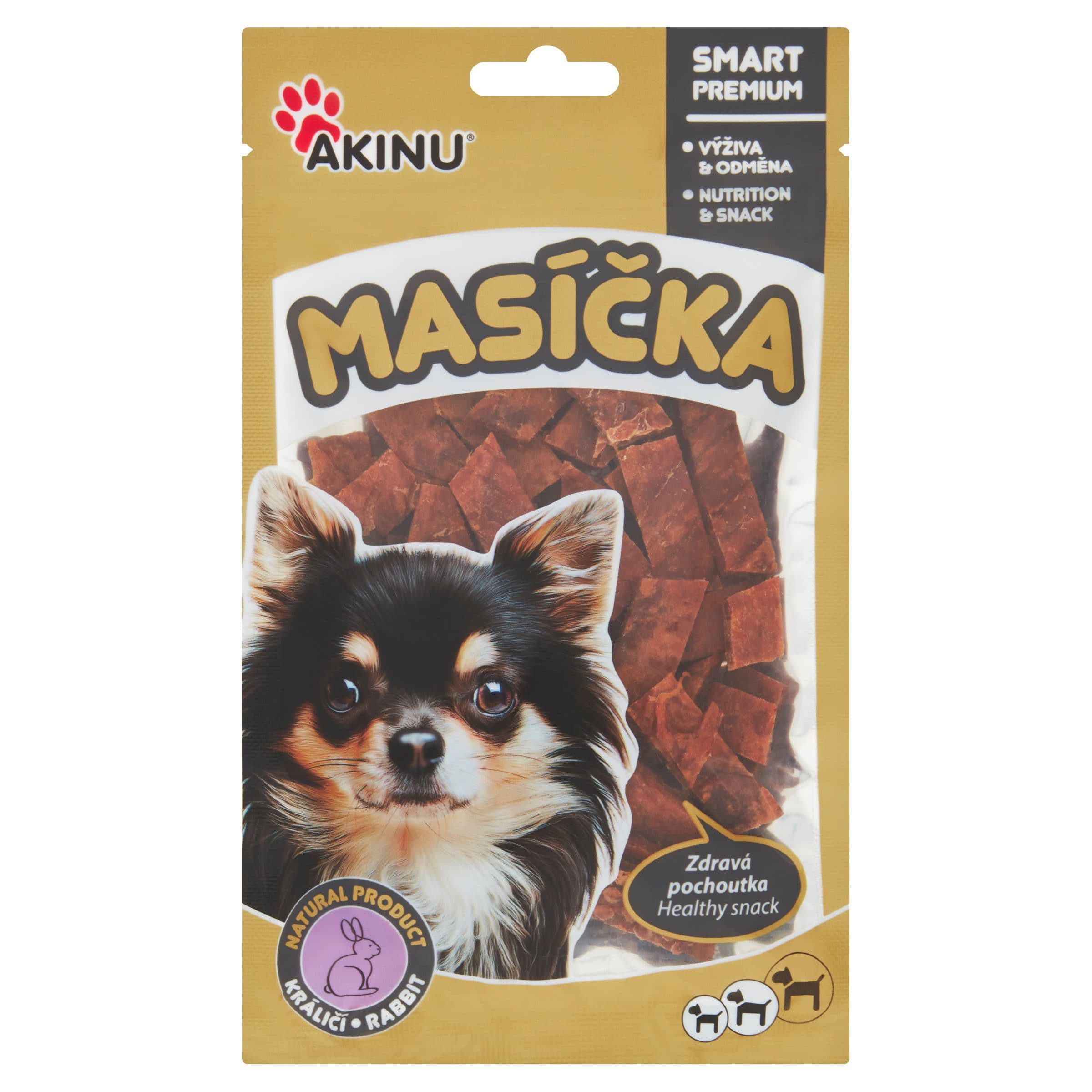 Akinu Králičí pásky pro psy 75 g