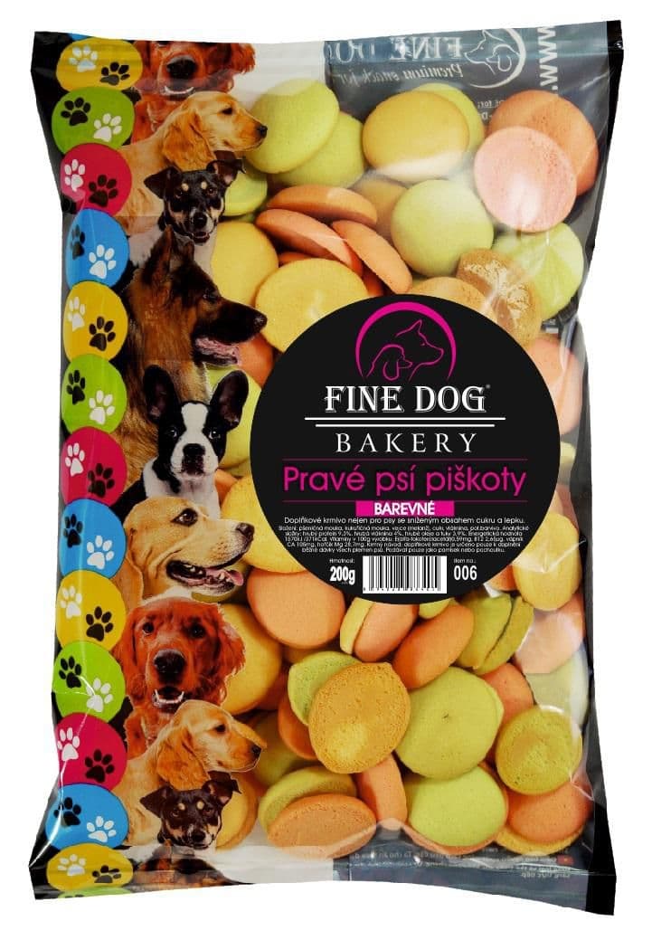 Fine Dog Mix baker Pravé psí piškoty barevné 200 g