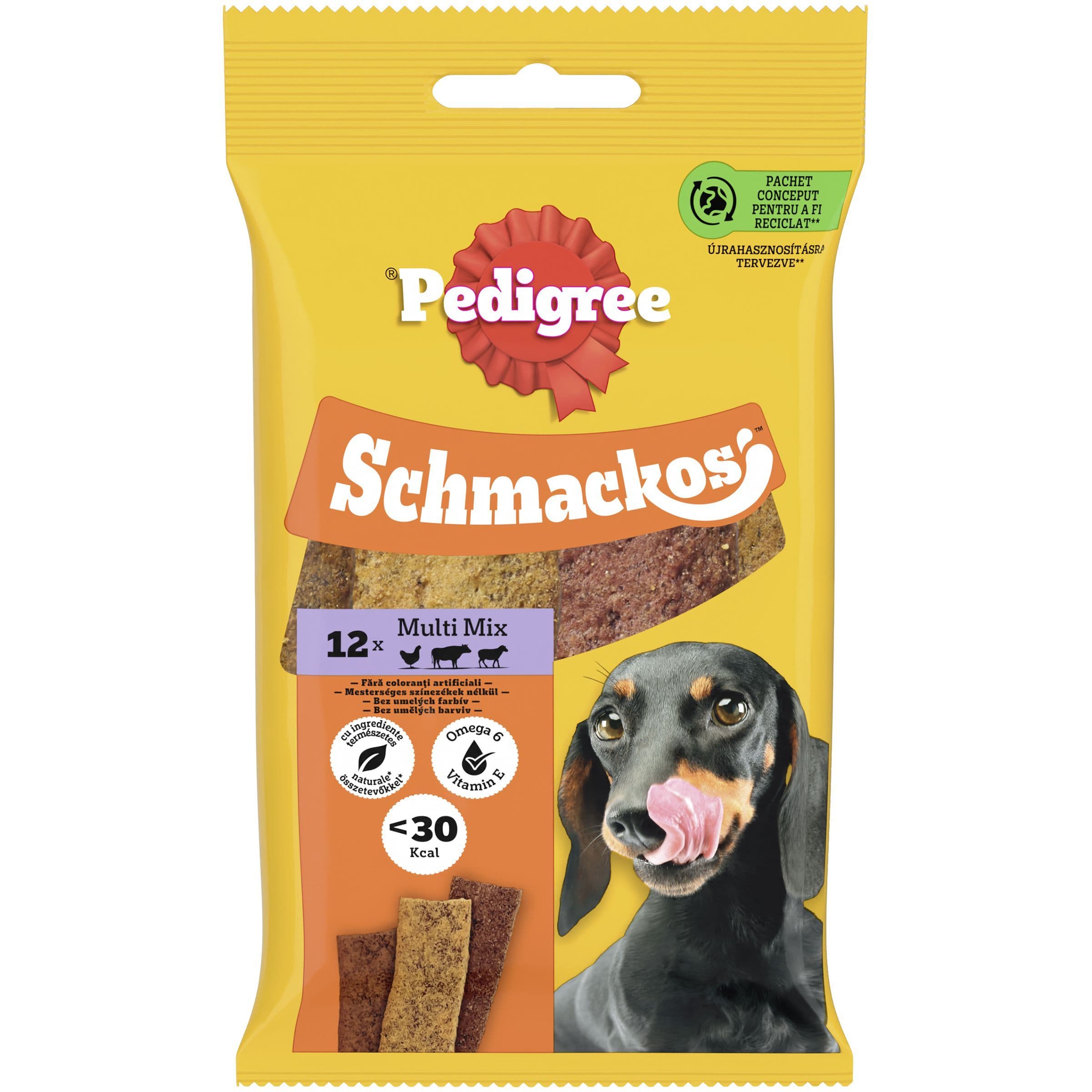 Pedigree Schmackos Lahodné jemné plátky s hovězím 10ks 86 g