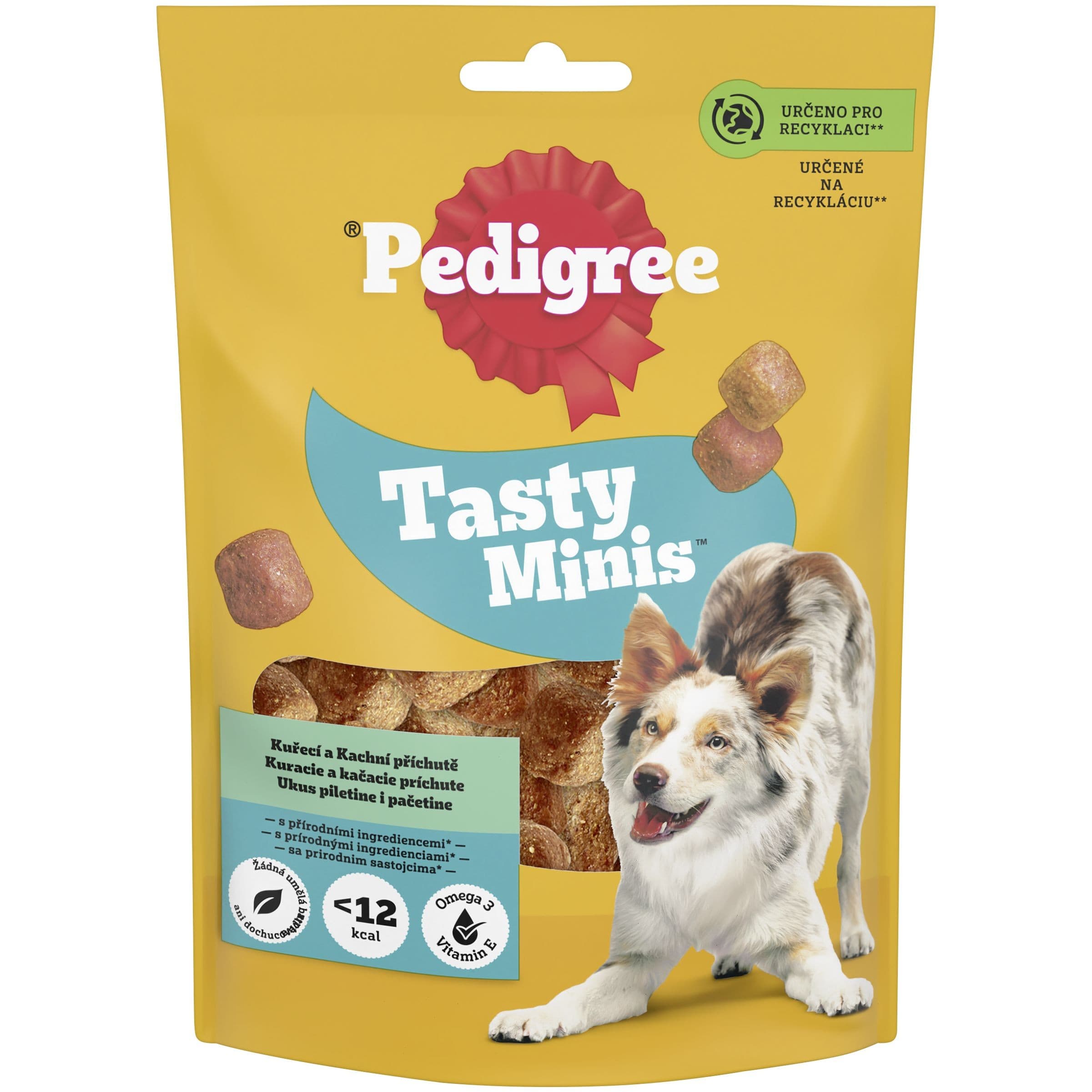 Pedigree Tasty Bites Doplňkové krmivo pro dospělé psy s kuřecím 130 g