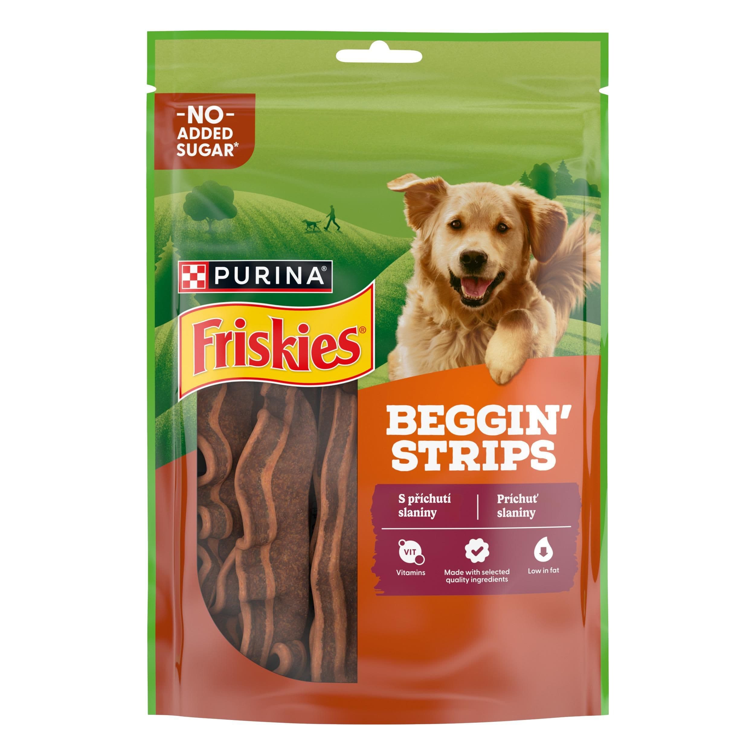 Friskies Beggin Strips s příchutí slaniny 120 g