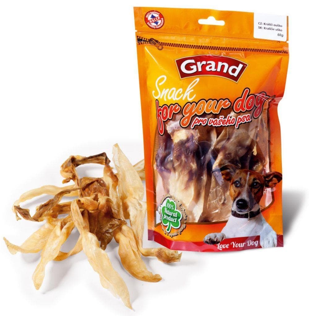 Grand Snack Pro psa králičí ouško 60 g