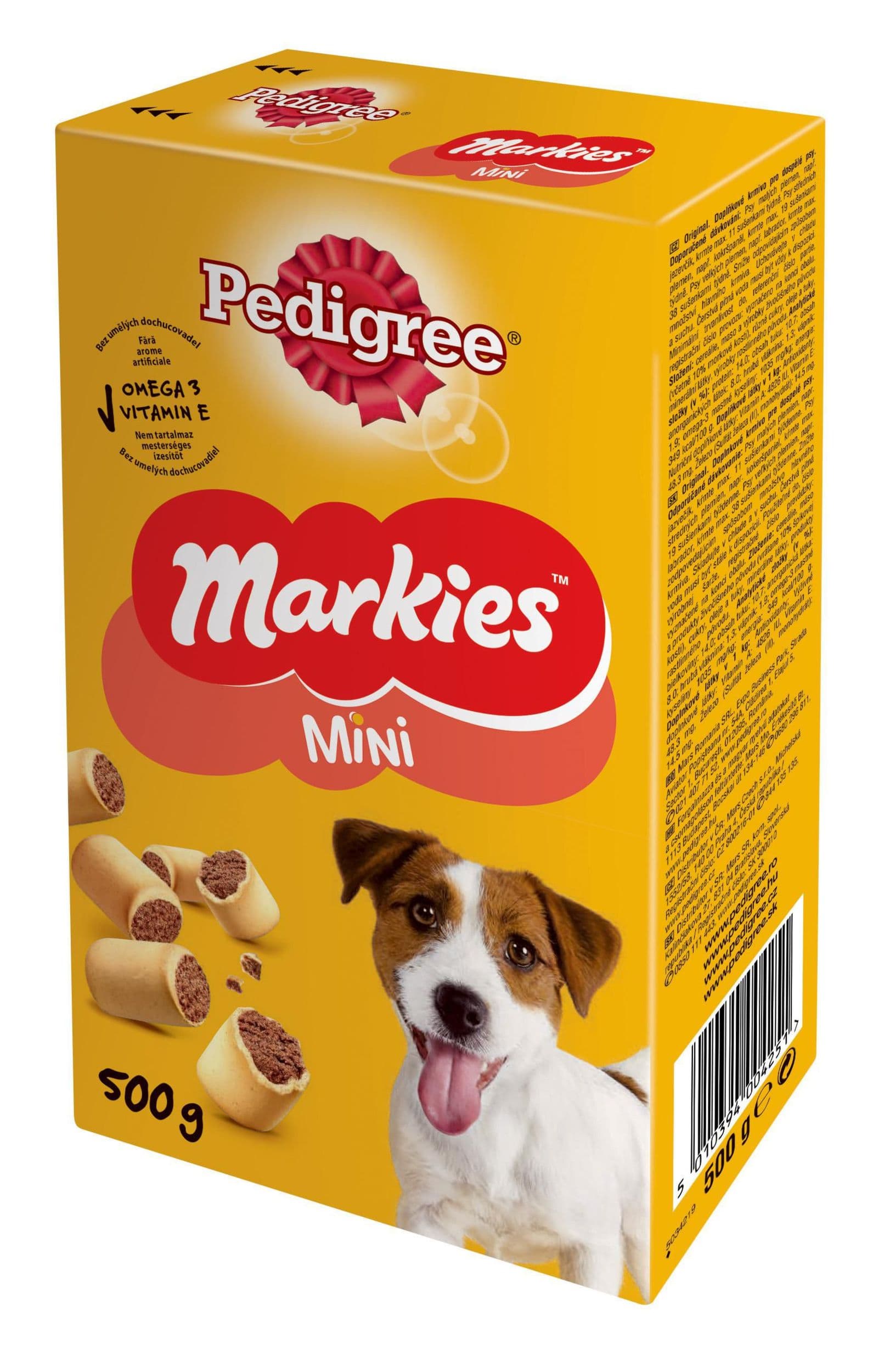 Pedigree Markies Mini pamlsky pro psy s příchutí morkové kosti 500g