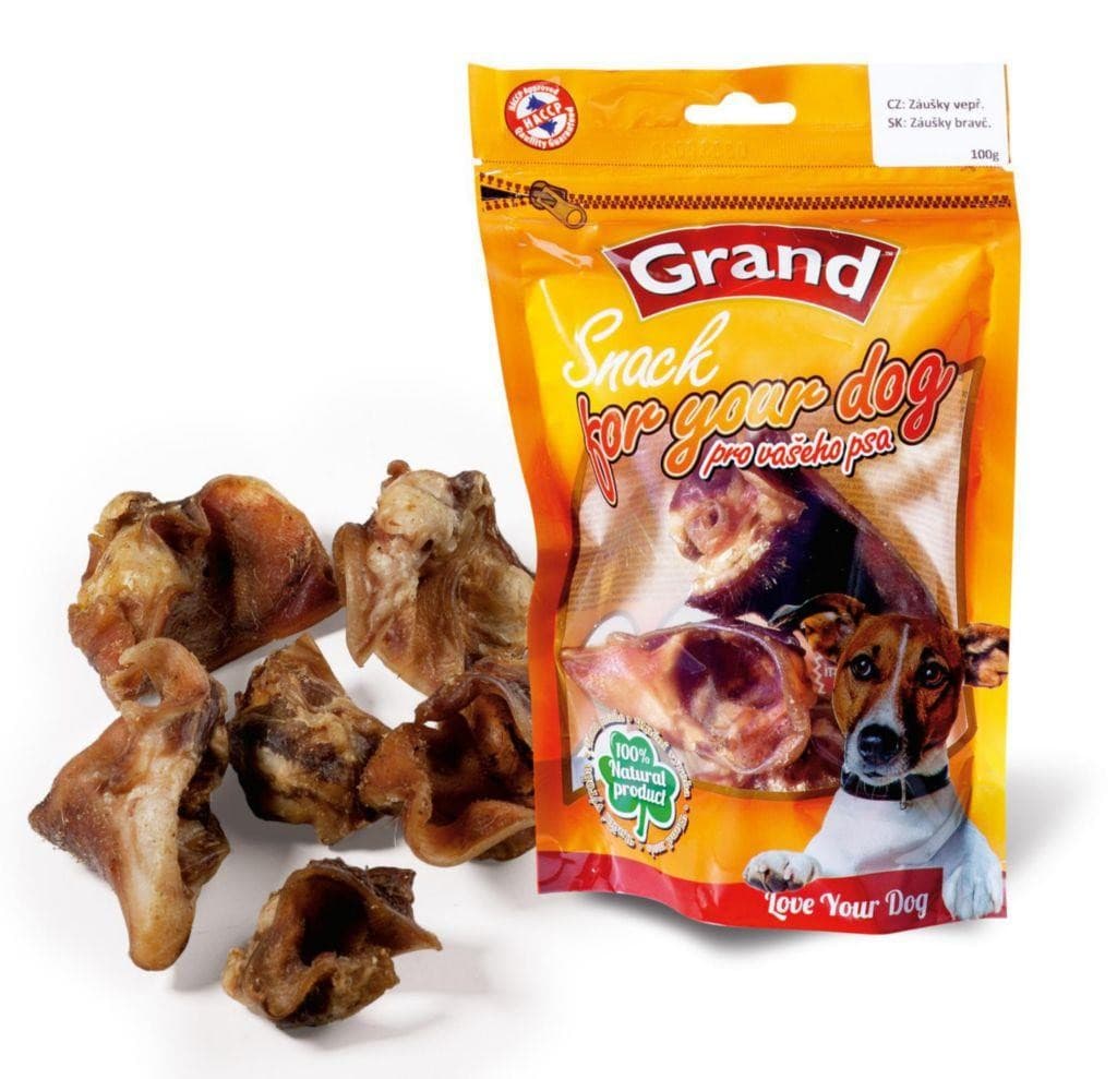 Grand Snack Pro psa vepřové záušky 100 g