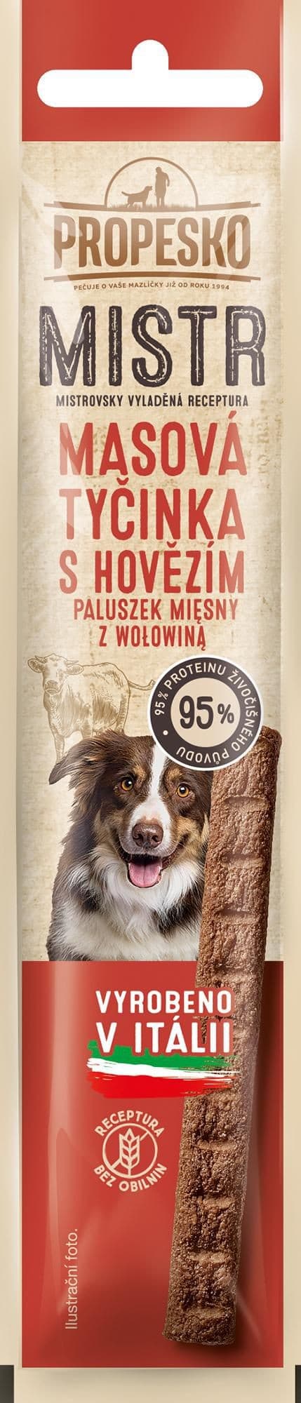 Propesko Mistr snack pes masové tyčinky hovězí 10g
