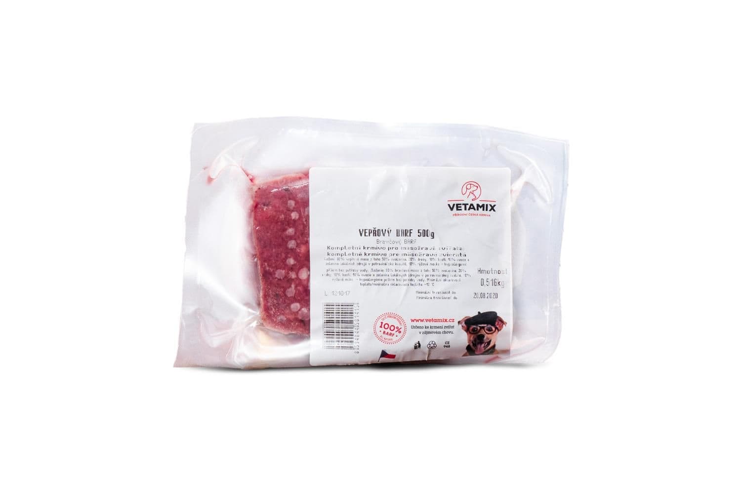 Vepřový barf 500g