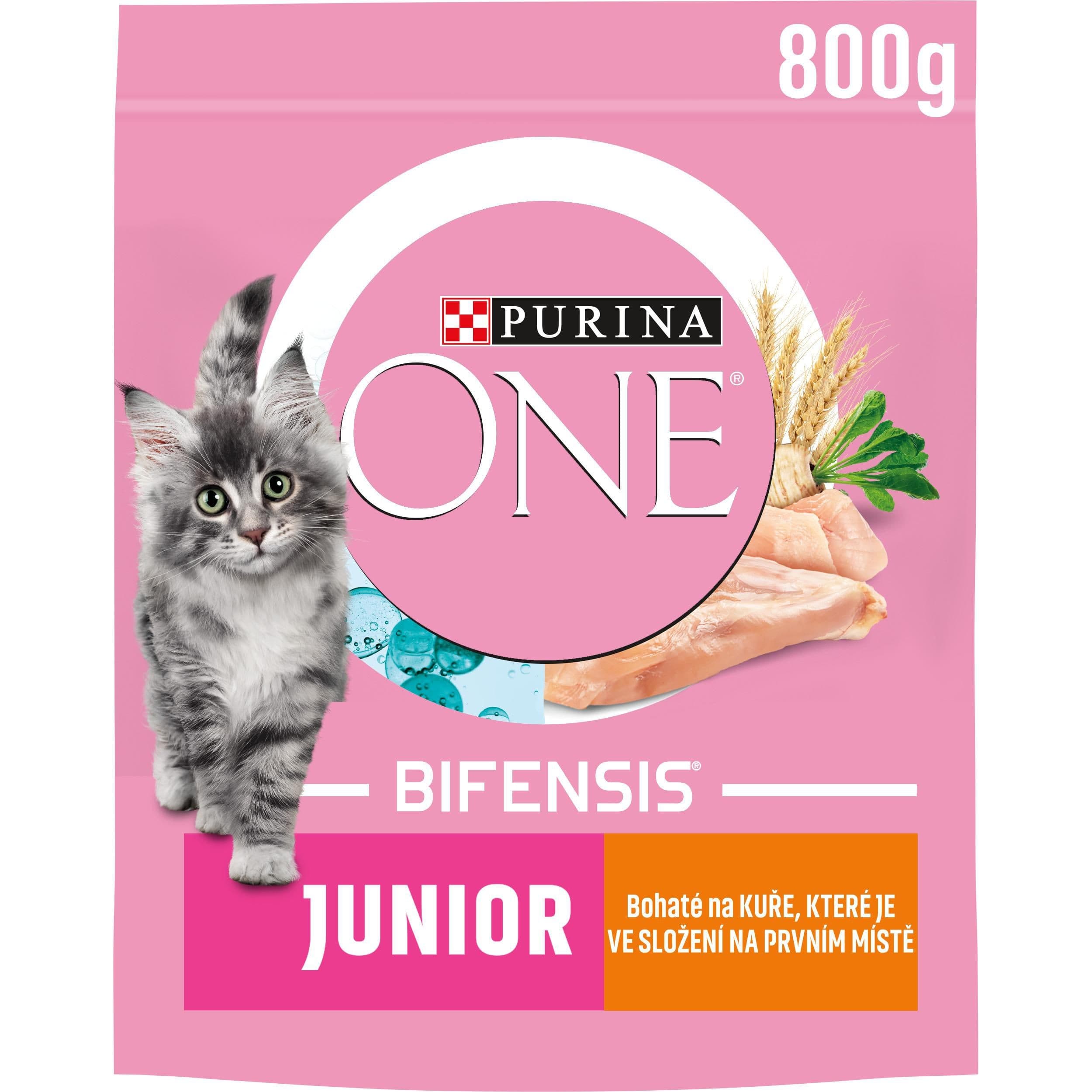 Purina ONE Junior bohaté na kuře a celozrnné obiloviny 800 g