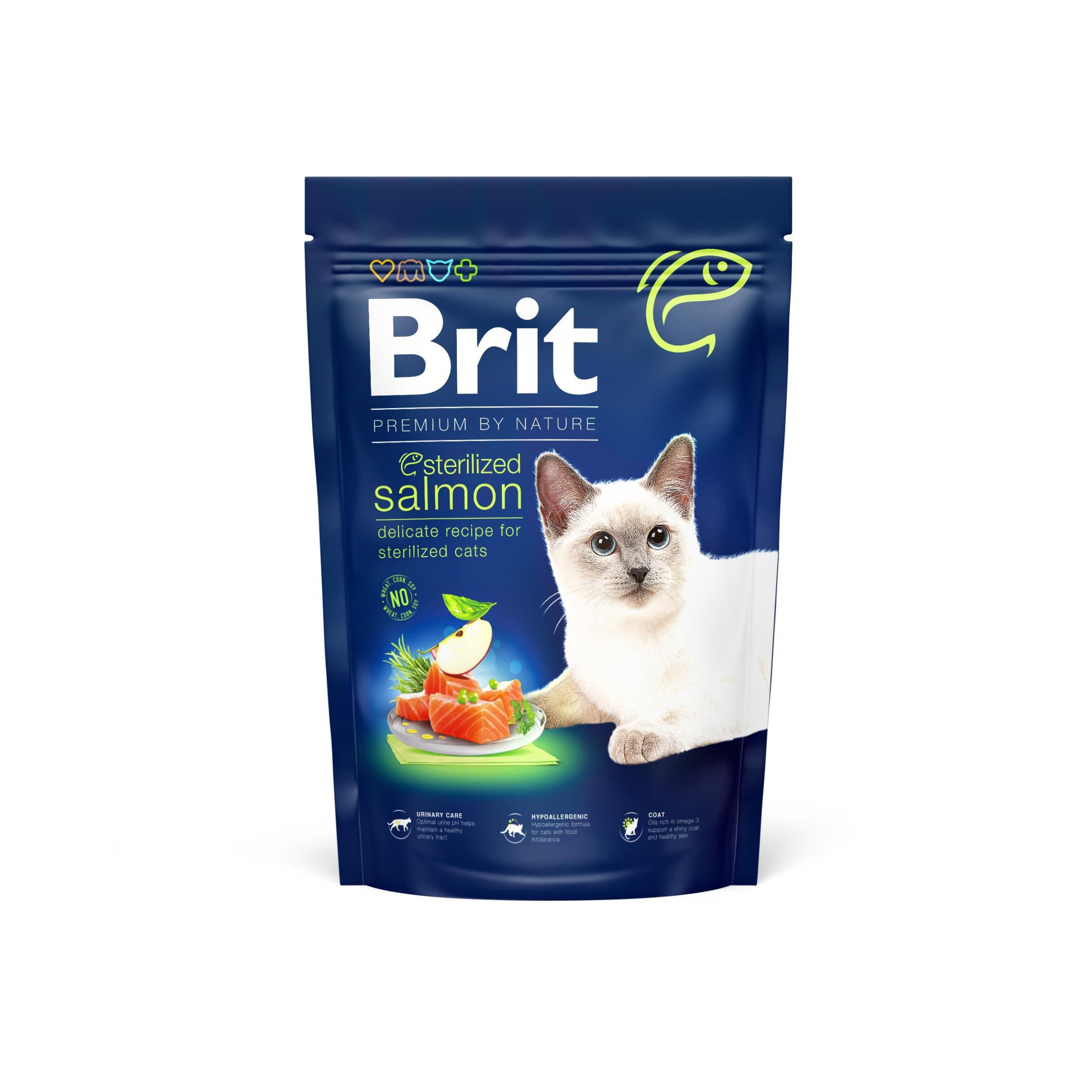 Brit Premium by Nature Cat. Sterilized Salmon, 1,5 kg