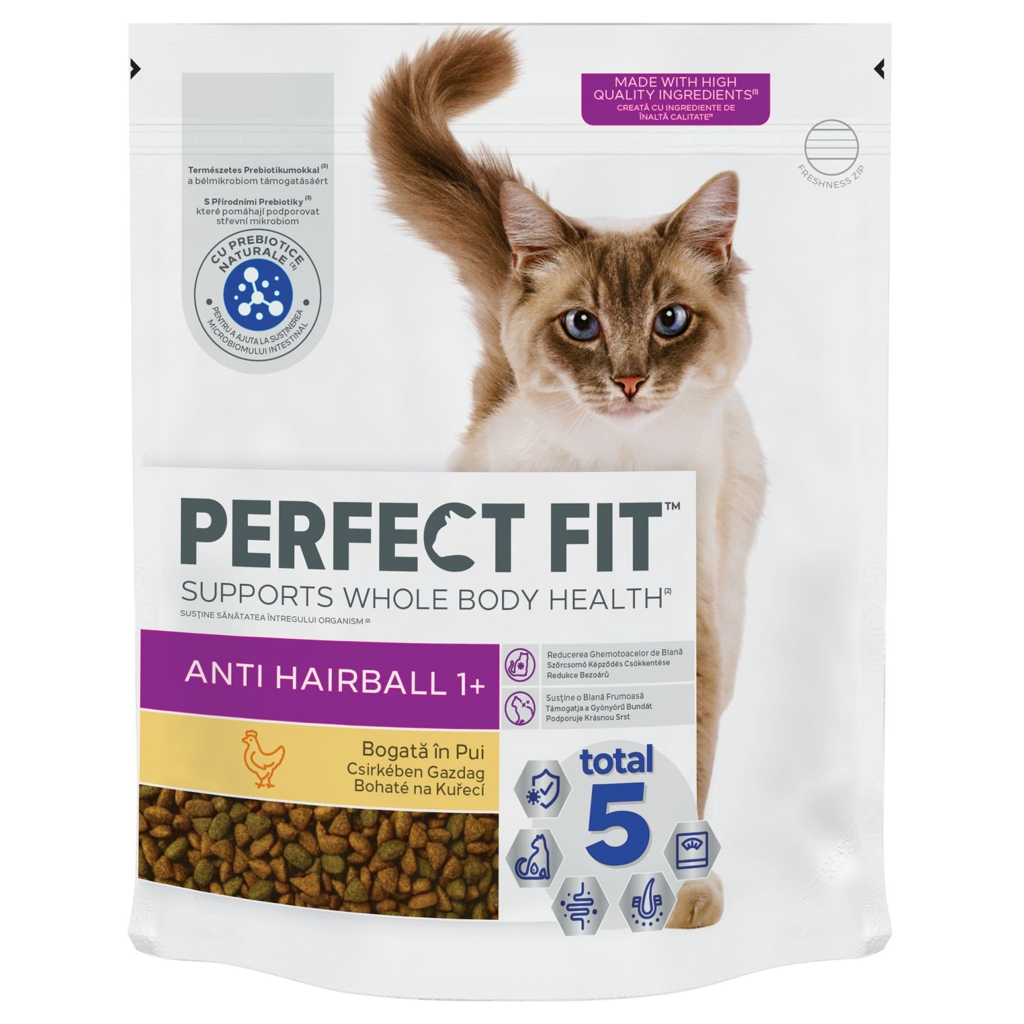 Perfect Fit Anti-Hairball granule pro dospělé kočky s kuřecím 1,4kg
