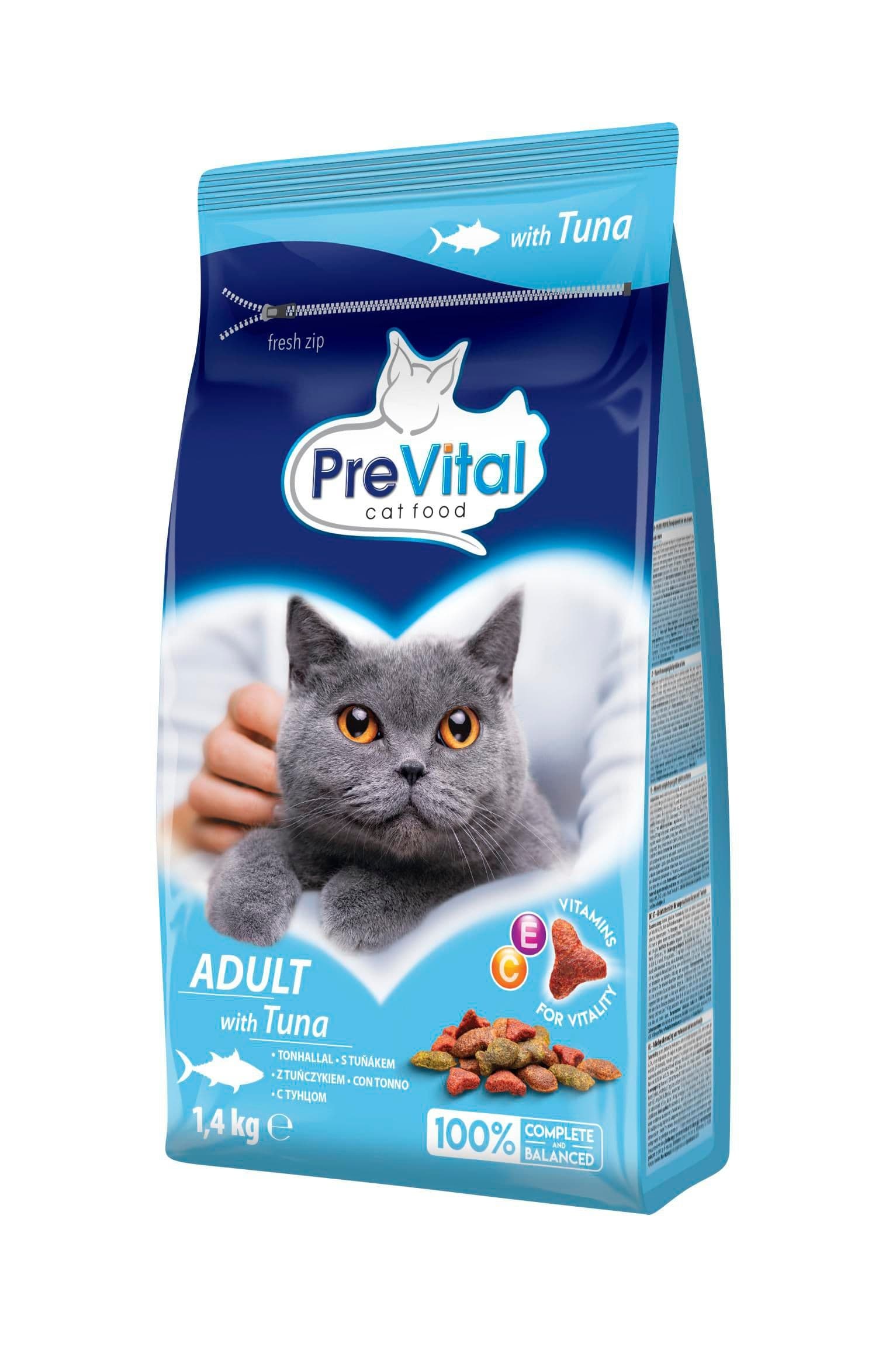 PreVital granule kočka Adult tuňák 1,4kg
