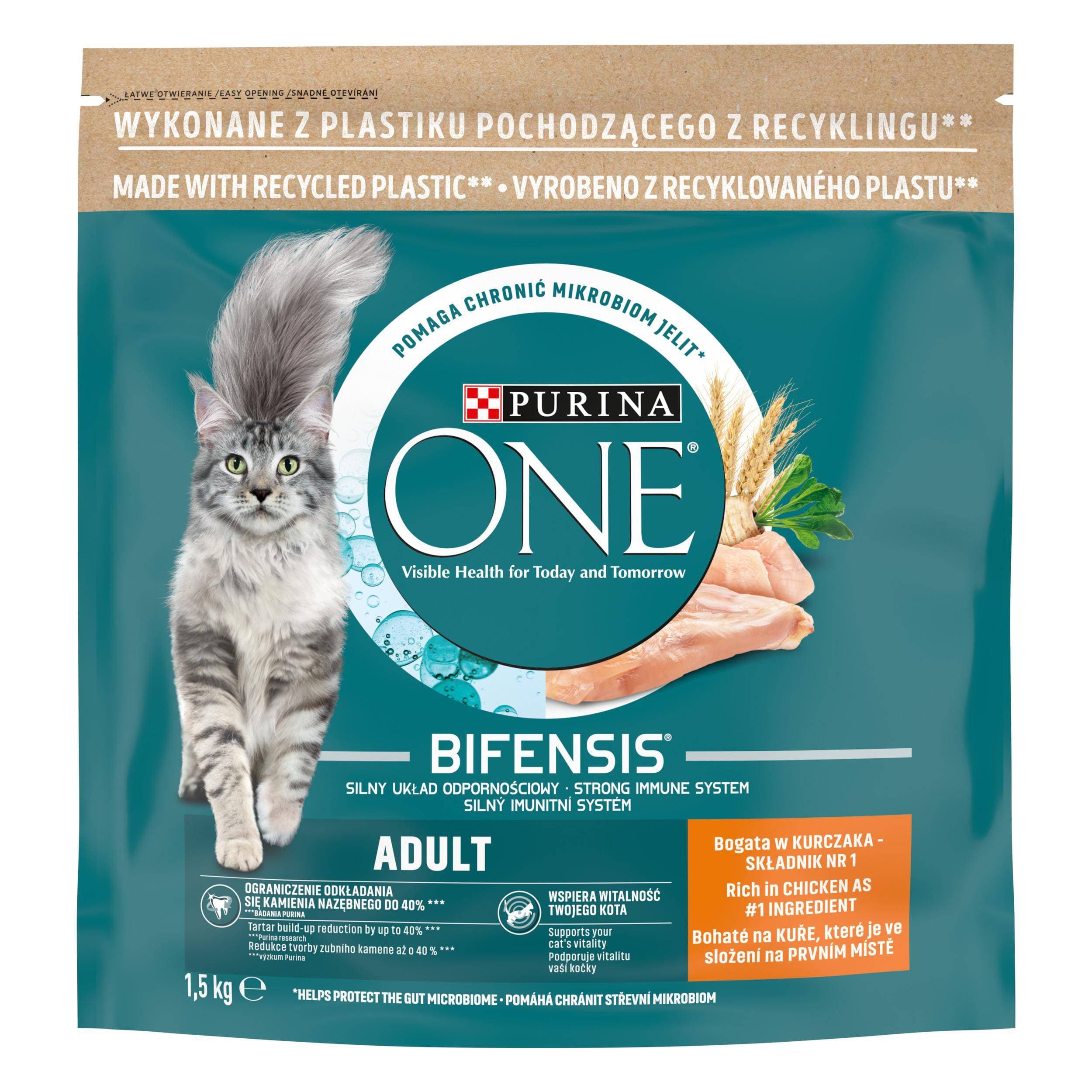Purina ONE Adult bohaté na kuře a celozrnné obiloviny 1,5 kg