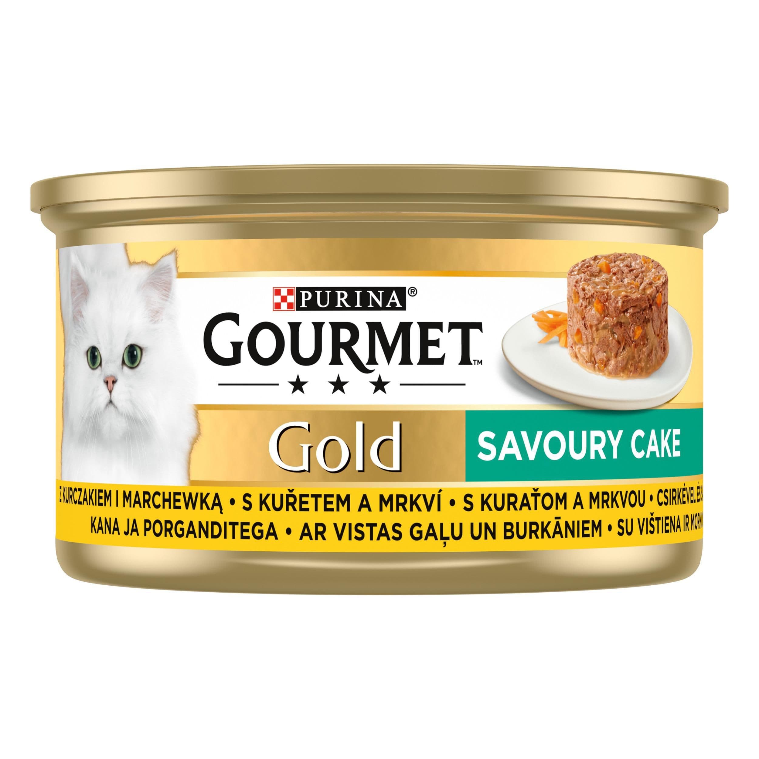 Gourmet Gold Savoury cake s kuřetem a mrkví 85 g