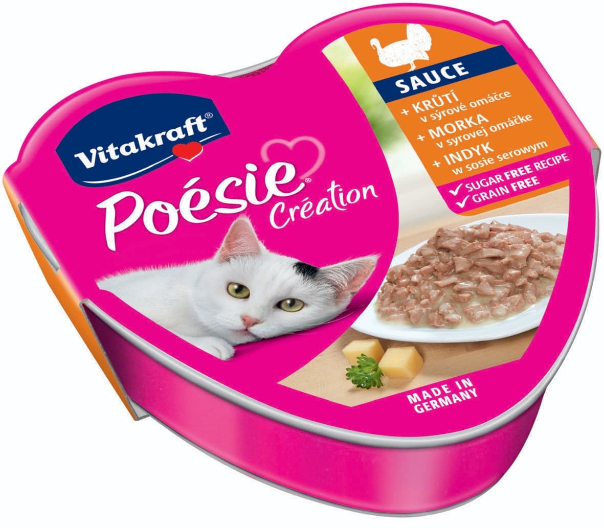 Vitakraft Poésie Sauce + krůtí v sýrové omáčce 85 g