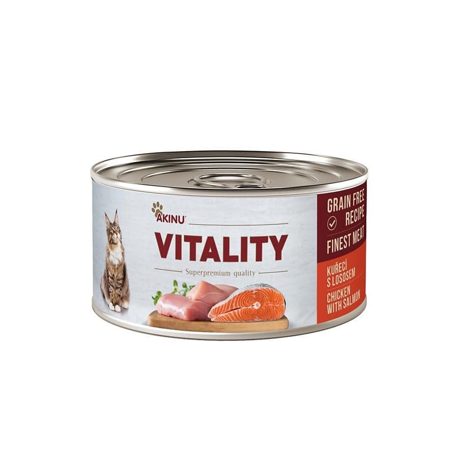 Vitality kuřecí s lososem pro kočky 70 g