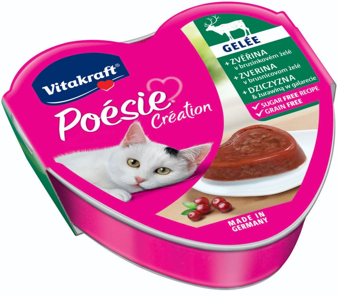 Vitakraft Poésie Gelée + zvěřina v brusinkovém želé 85 g