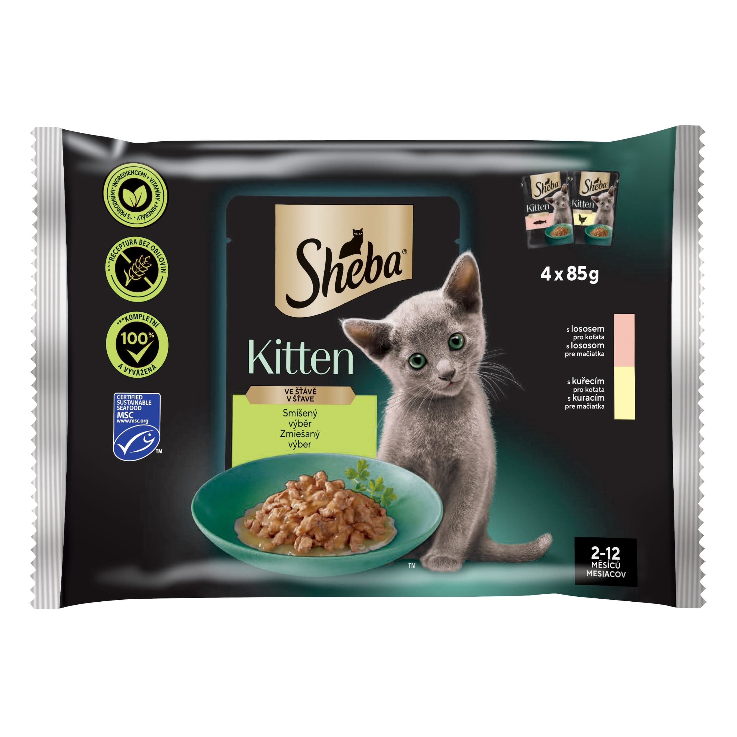 Sheba kapsičky Nature Junior Mixovaný výběr 340 g
