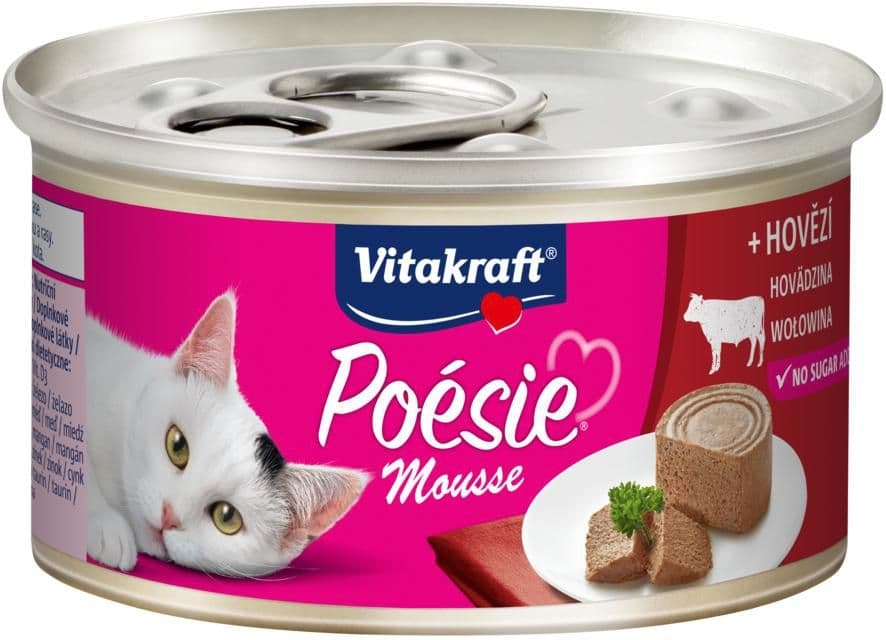Vitakraft Poésie konzervovaná paštika hovězí 85 g