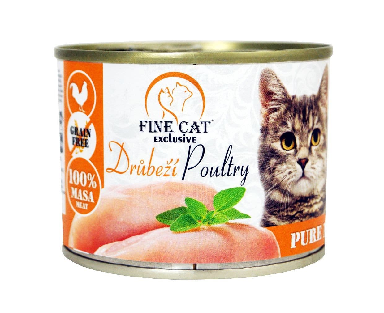 Fine Cat Exclusive konzerva pro kočky Drůbeží 100% masa 200g
