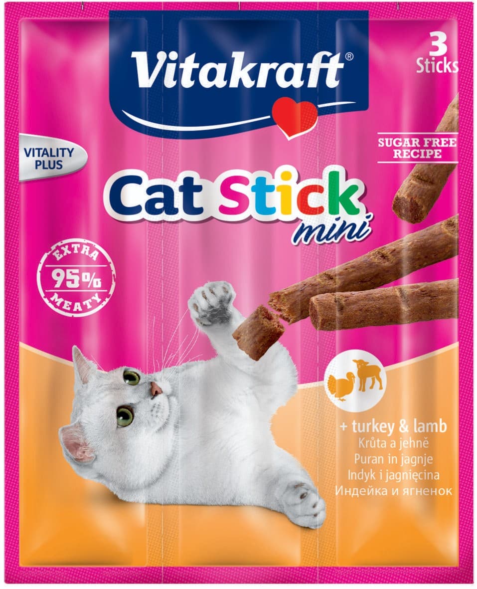 Vitakraft Cat Stick mini krůta-jehně 3x6 g