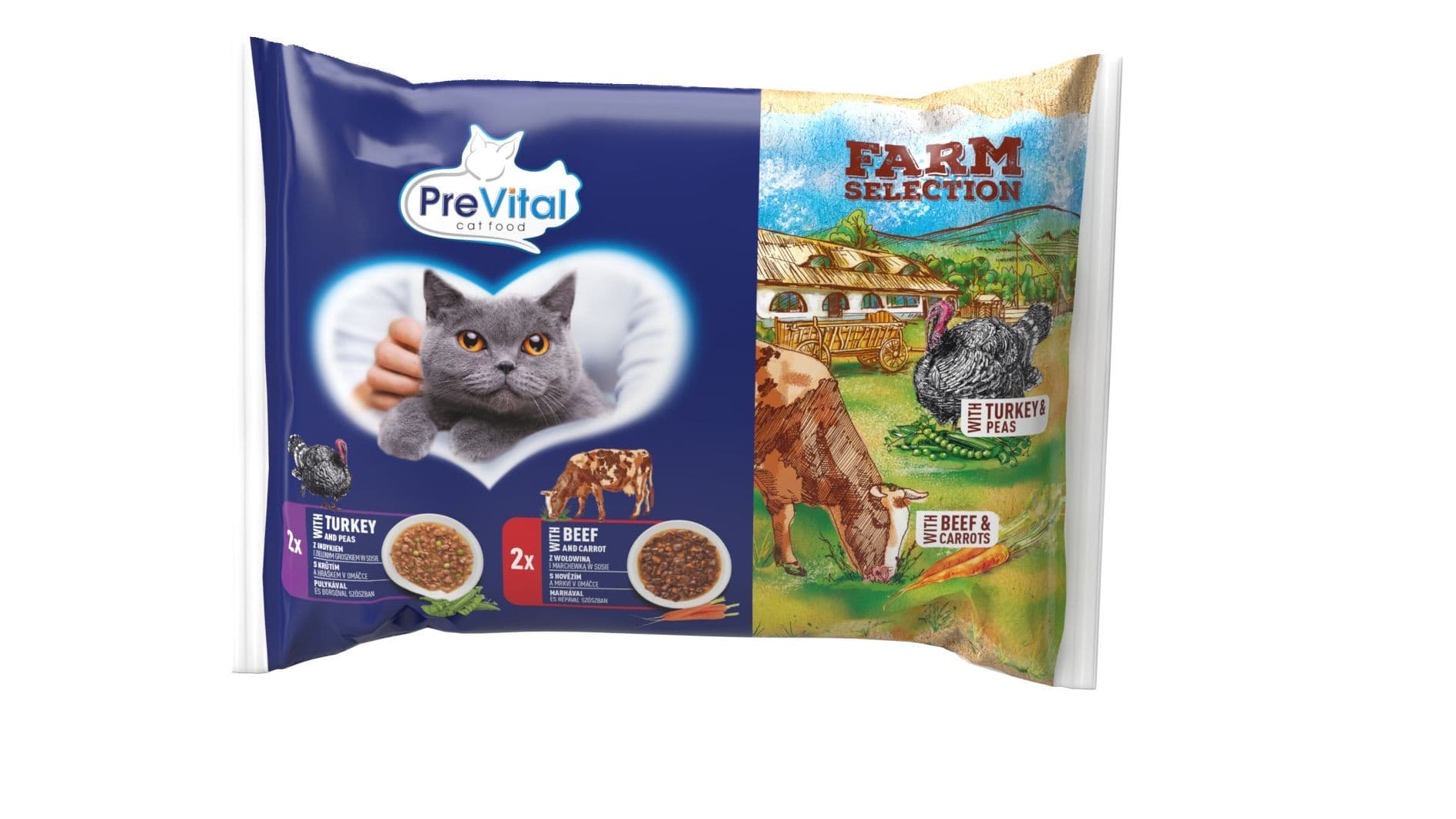 PreVital Farm selection mix masa,zeleniny 4x85g