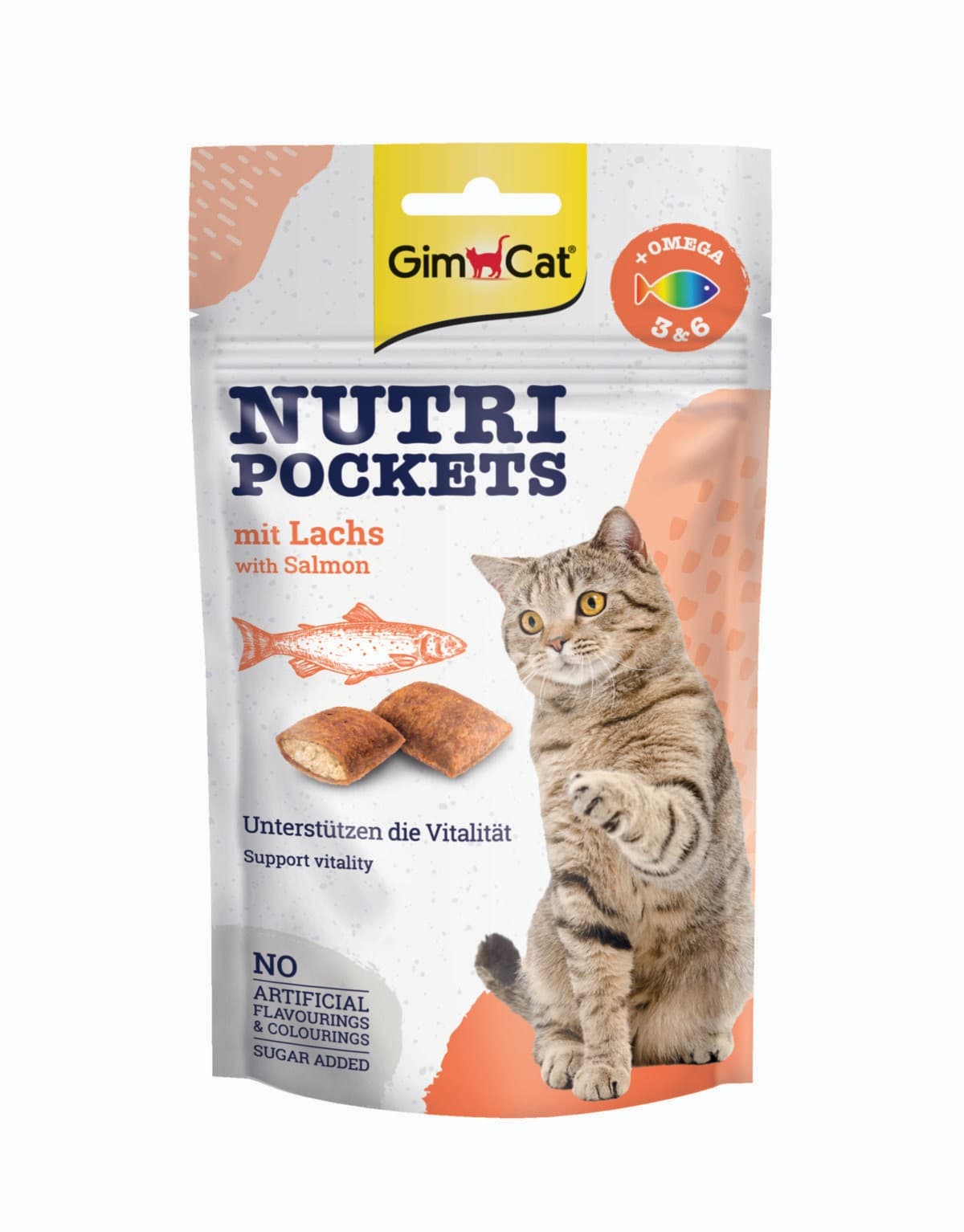 Gimcat Nutri Pockets s lososem 60 g