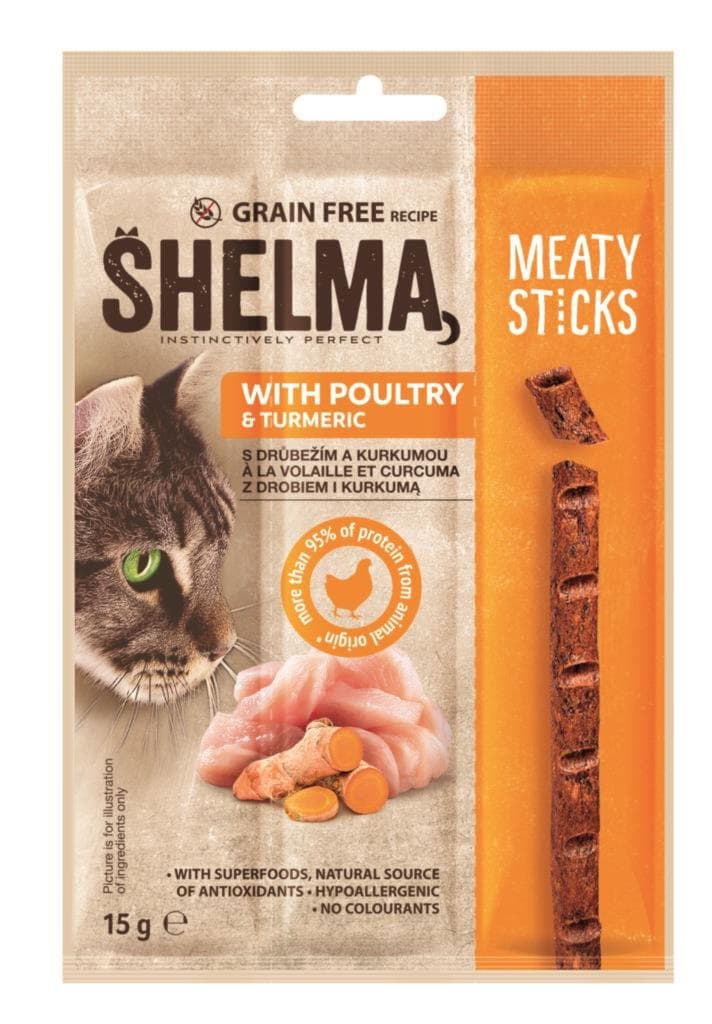 Shelma snack GF masová tyčinka drůbeží 15g