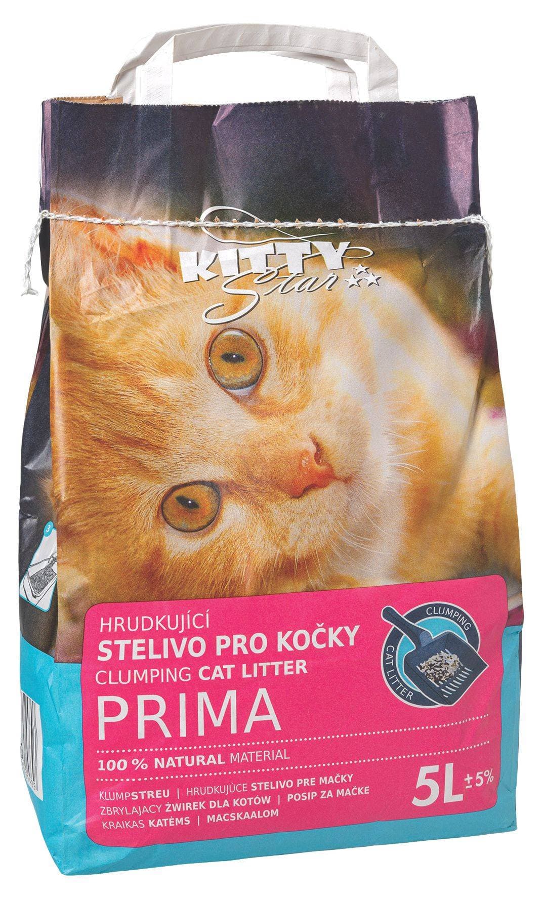 Kitty Star Prima Hrudkující stelivo pro kočky 5l