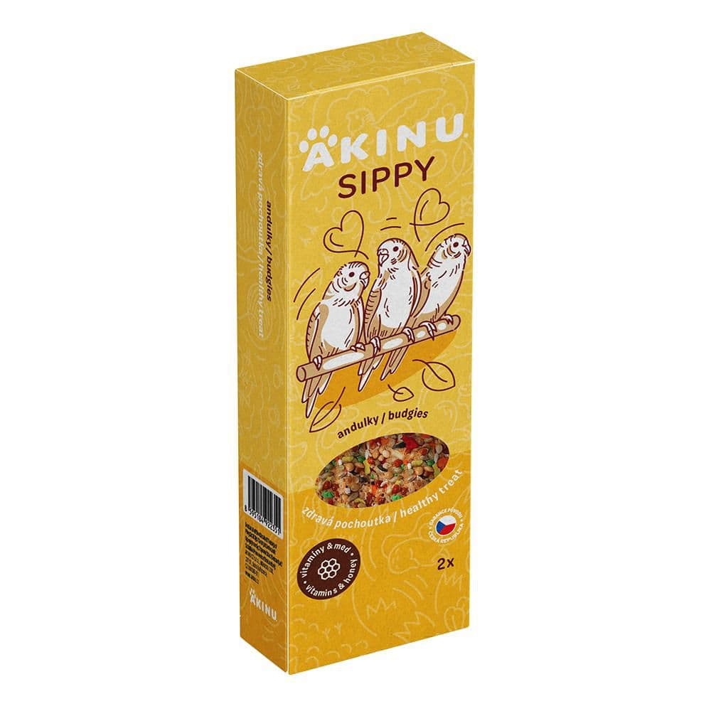 Akinu Sippy Tyč pro andulky vitamínovo-medová 2 ks