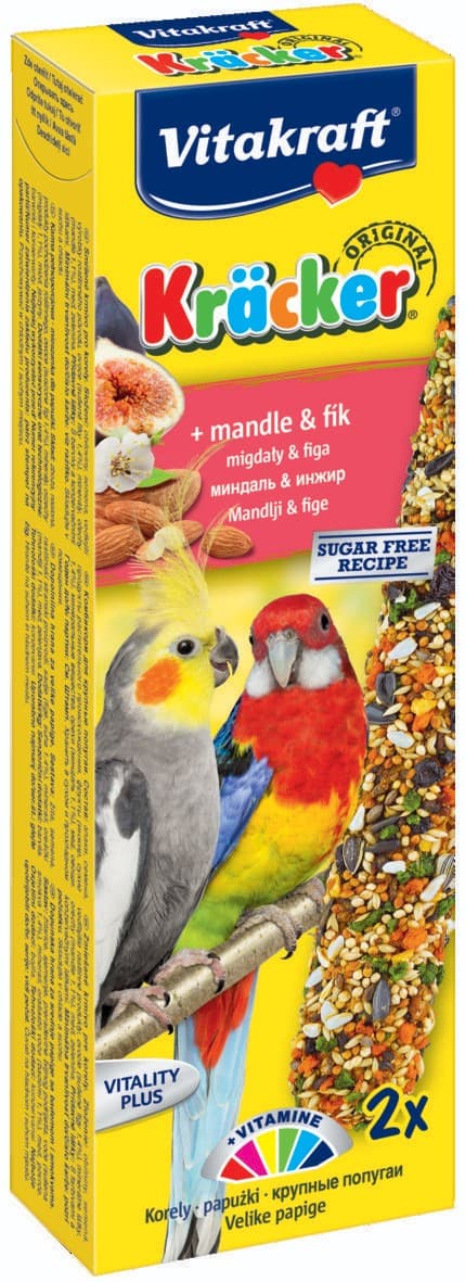 Vitakraft Kracker střední papoušek mandle + fík 2 ks