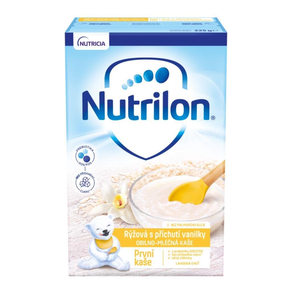 Nutrilon Pronutra První mléčná kaše rýžová s příchutí vanilky od uk. 4. měsíce 225 g