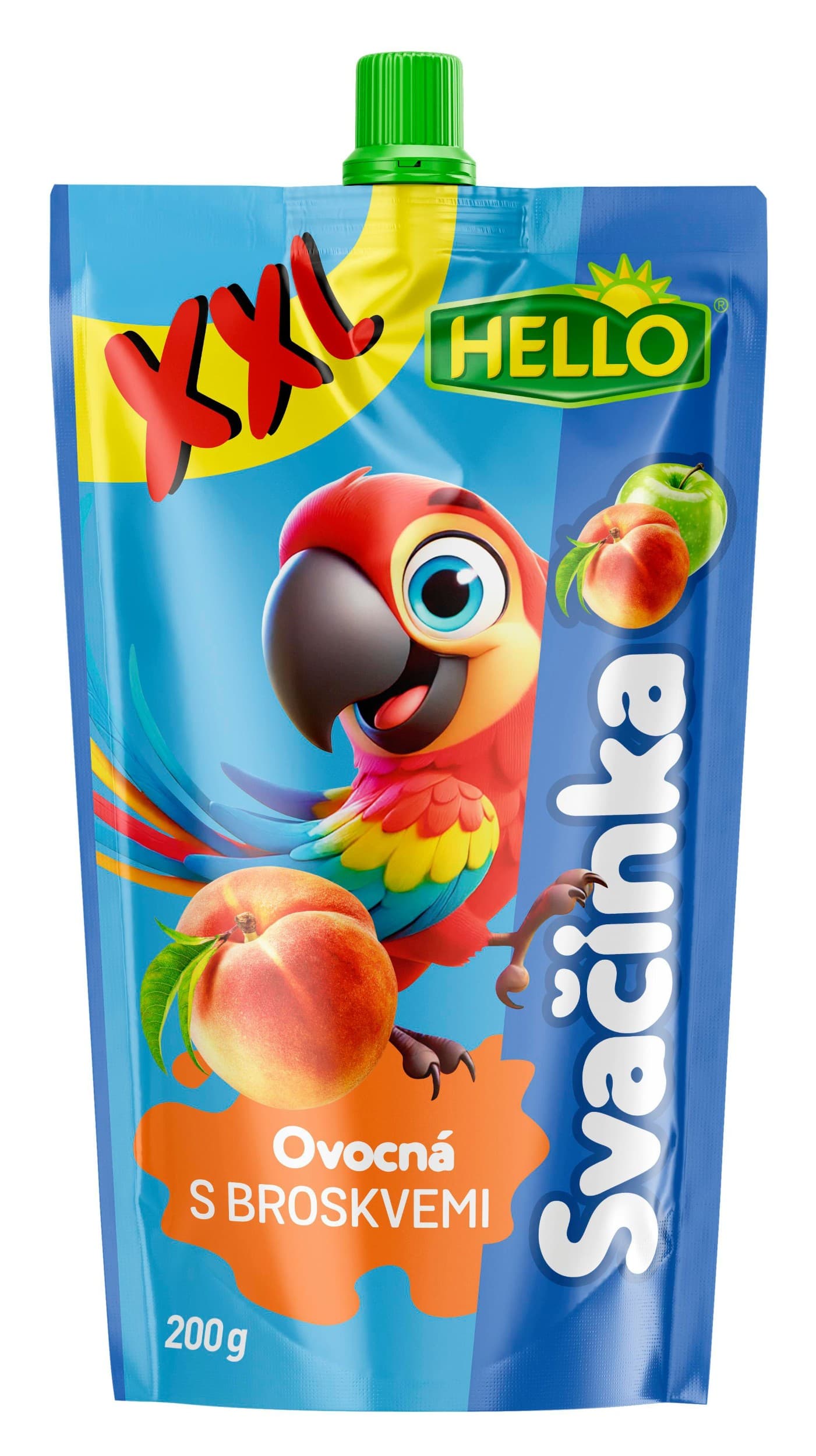 Hello Ovocná přesnídavka broskev XXL 200 g