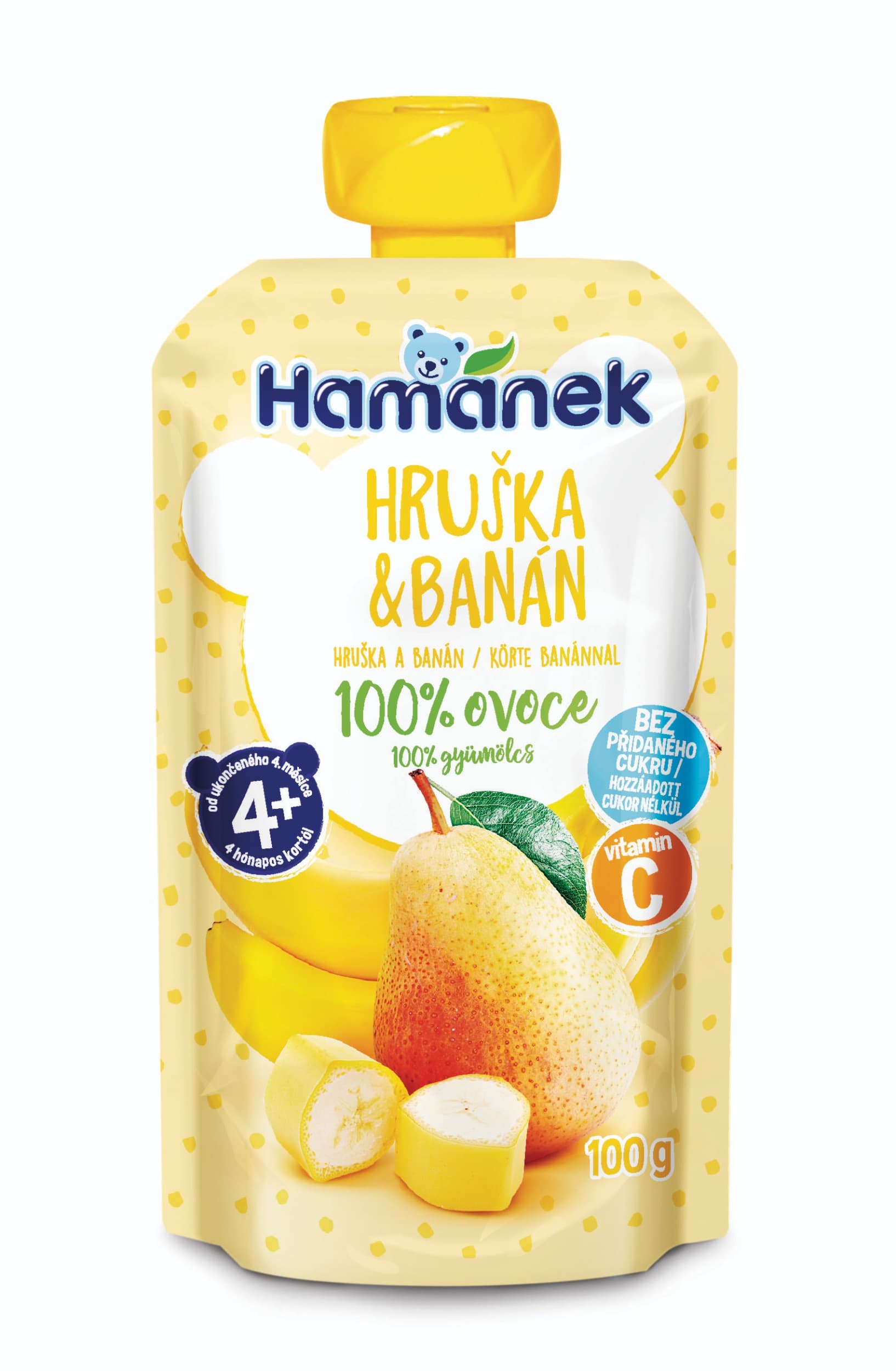 Hamánek Hruška banán přesnídávka 100 g