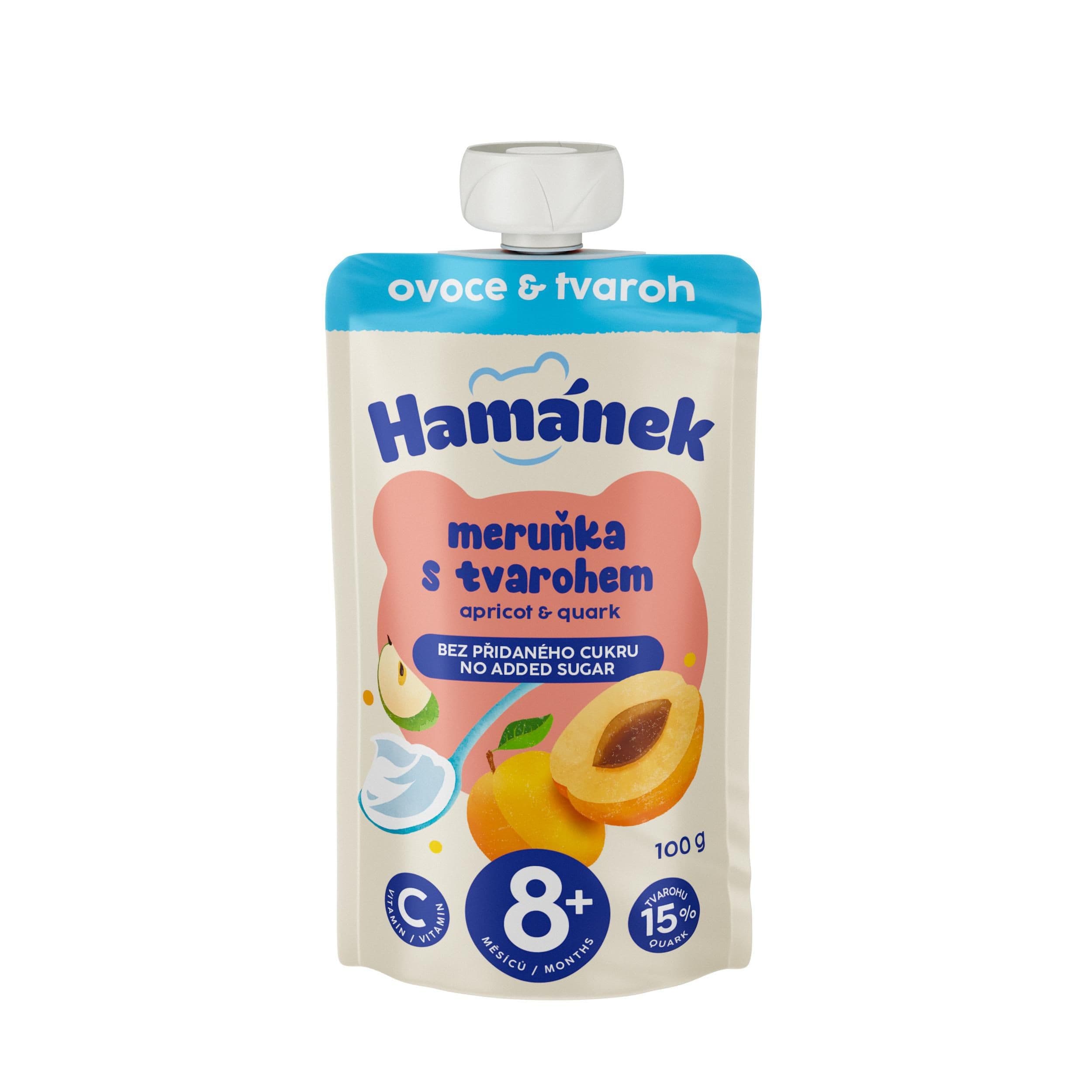 Hamánek Meruňka tvarohová přesnídávka 100 g