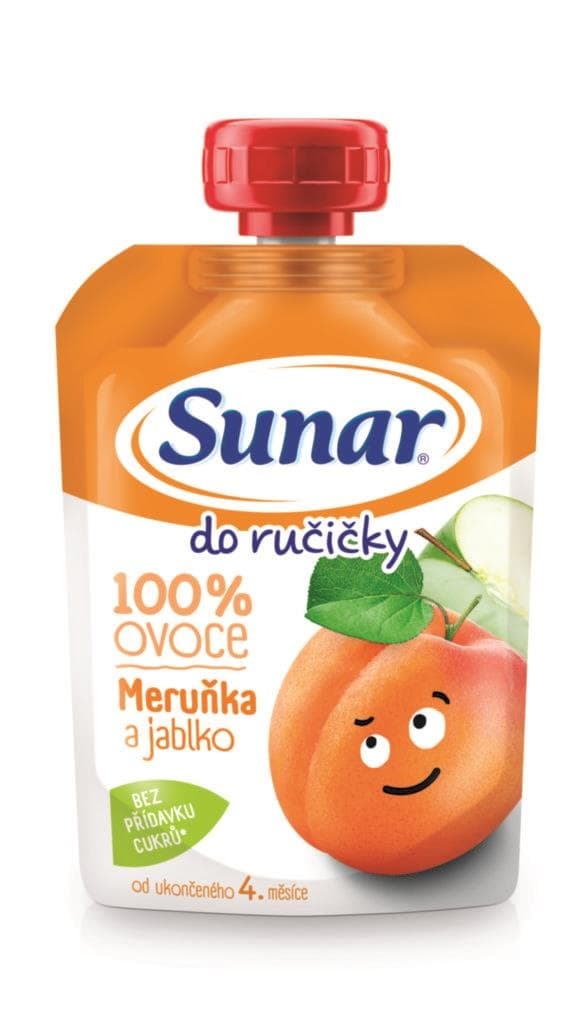 Sunar Do ručičky ovocná kapsička meruňka 4m+ 100 g