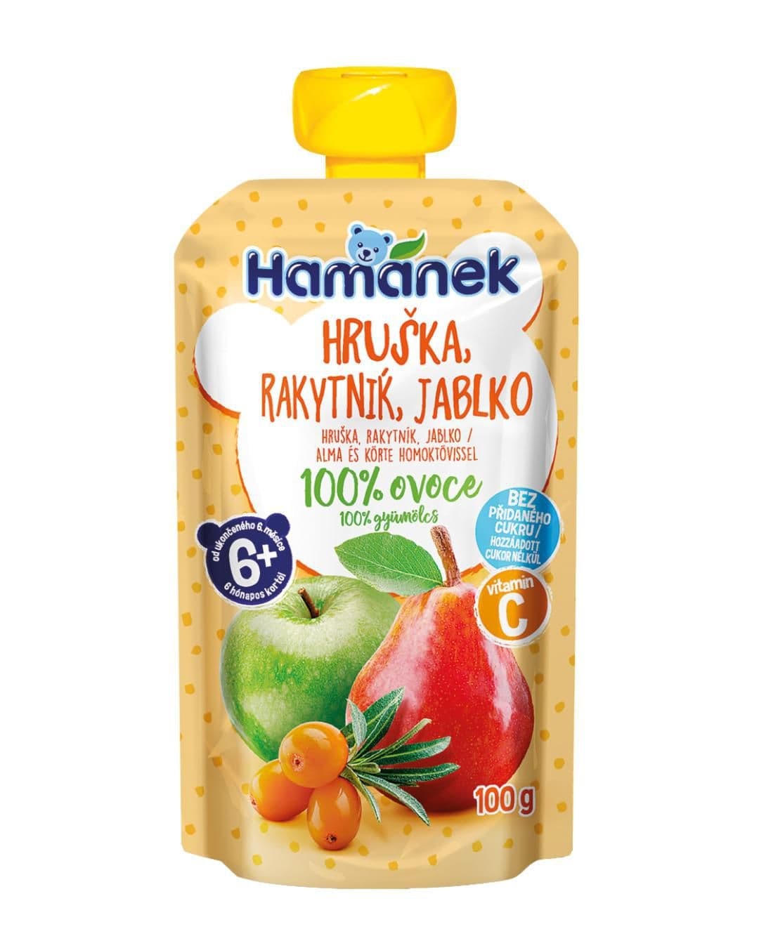 Hamánek Hruška, rakytník, jablko 100 g