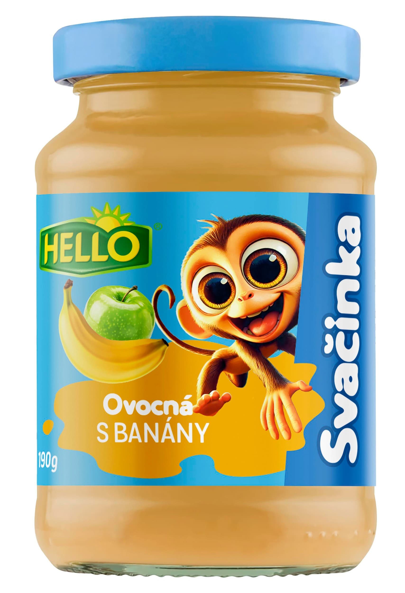 Hello Ovocná přesnídávka banán sklo 190 g