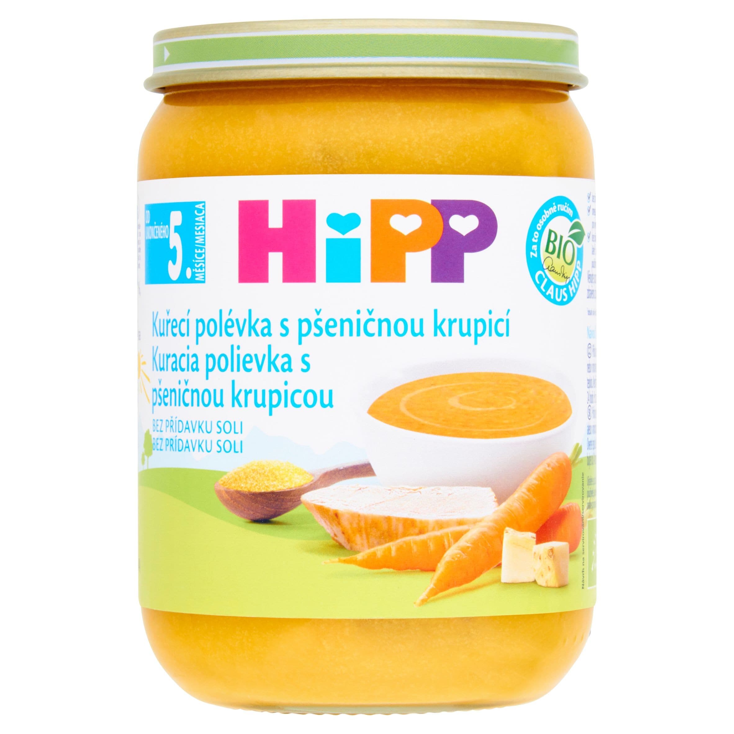 HiPP BIO kuřecí polévka s pšeničnou krupicí 190 g