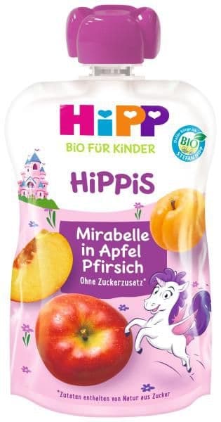 Hipp BIO jablko-broskev-mirabelka 100 g