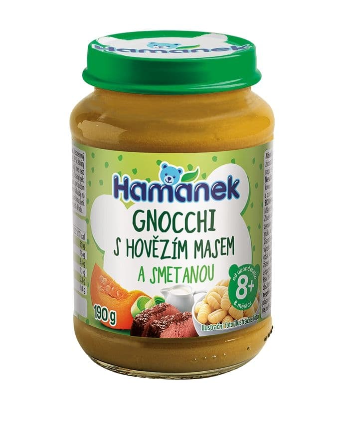 Hamánek Gnocchi s hovězím masem ve smetanové omáčce 190 g